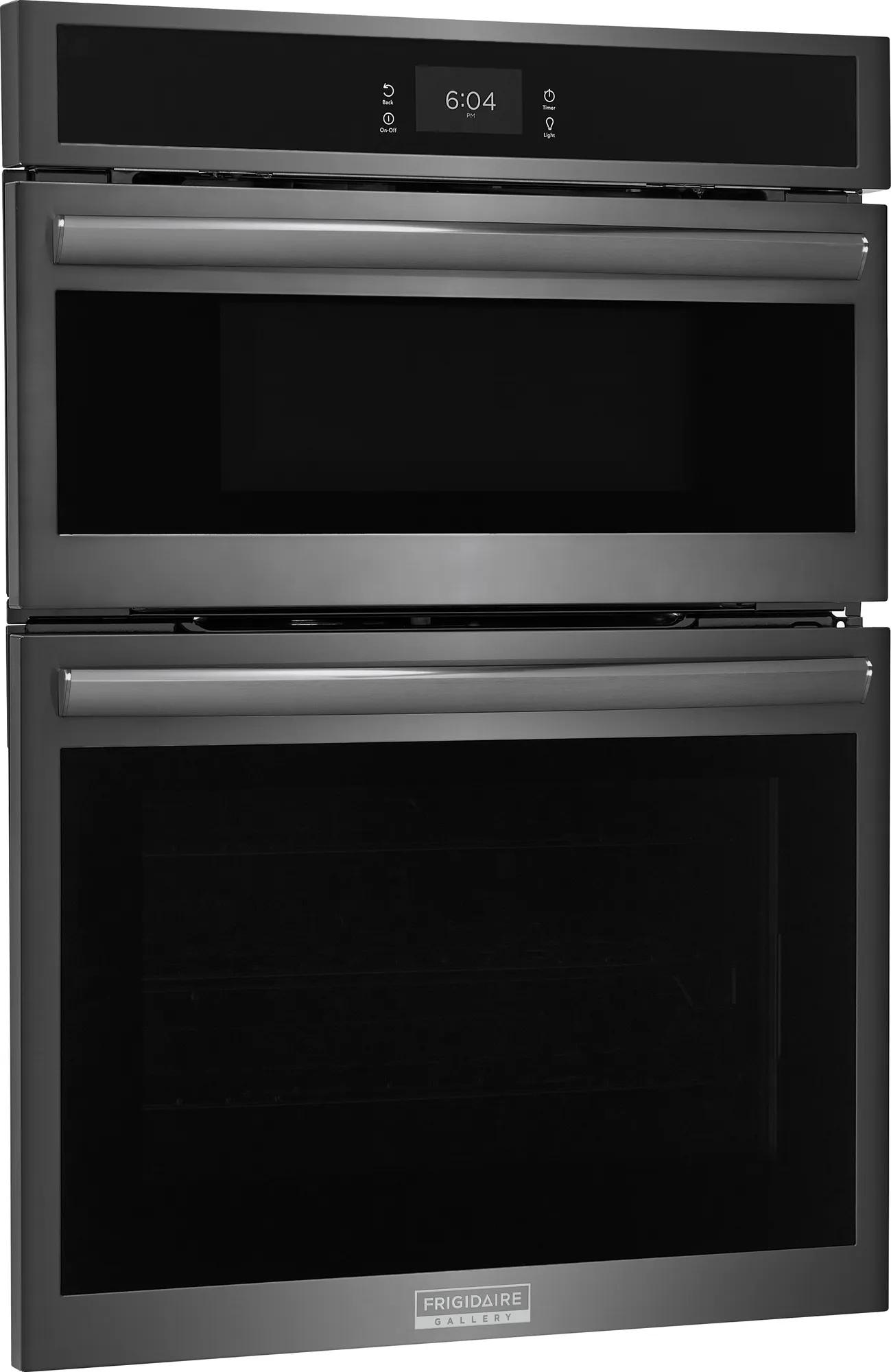 30" Electric Wall Oven and Microwave Combination Black Stainless Steel-GCWM3067AD