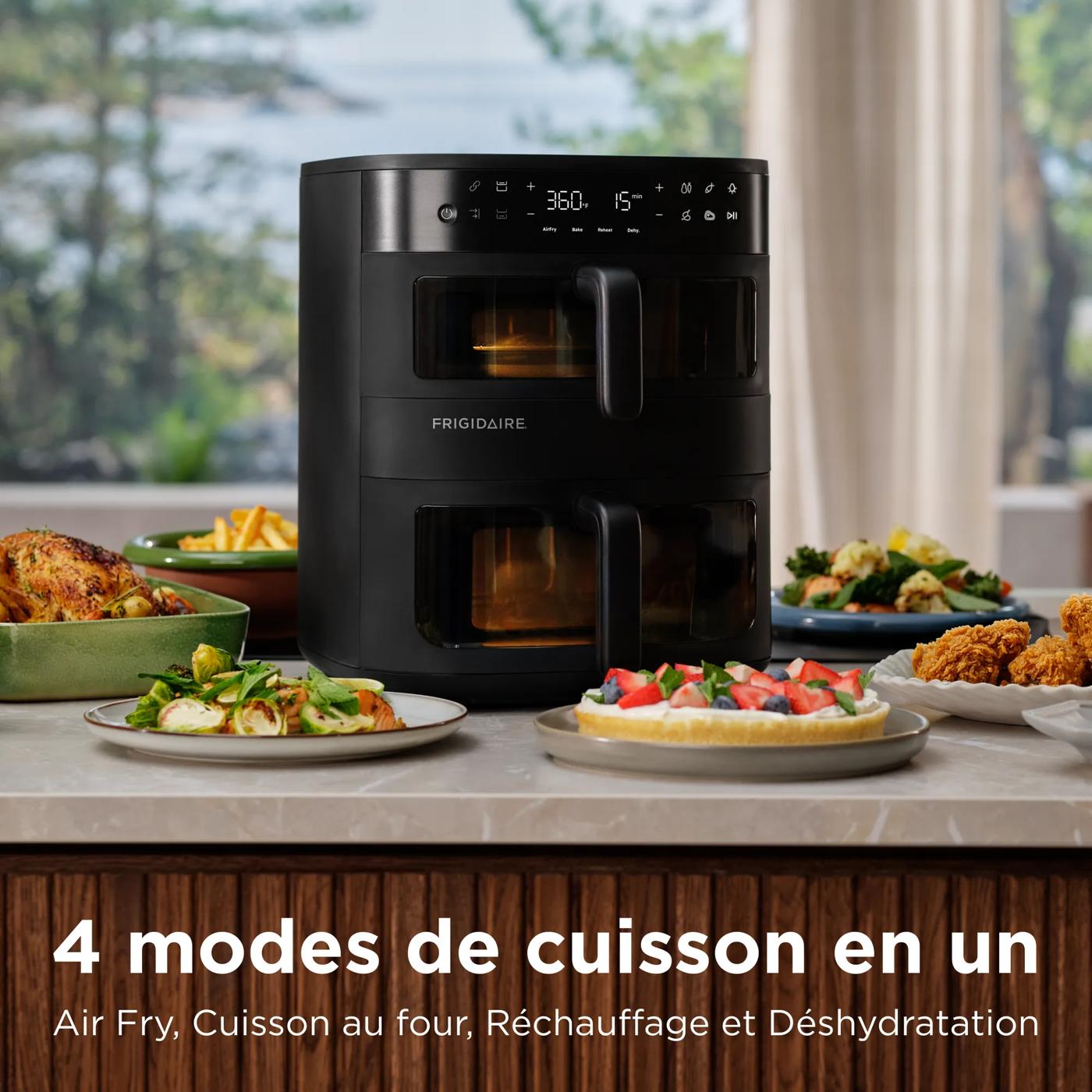 Friteuse à air double Noir-FRDA210BC
