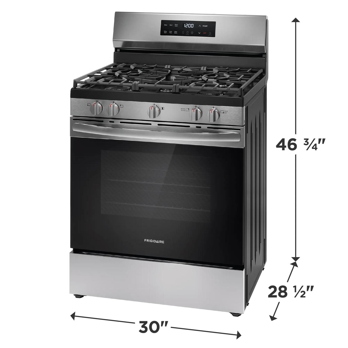 30" Gas Range with Quick Boil Stainless Steel-FCRG3062AS