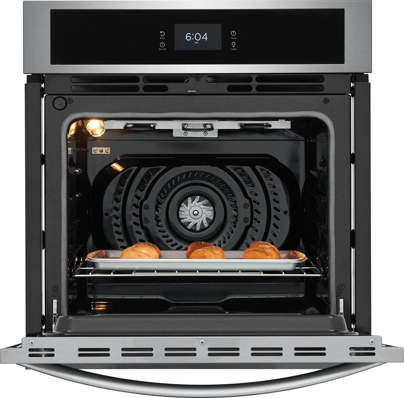 27" Single Electric Wall Oven with Fan Convection Stainless Steel-FCWS2727AS