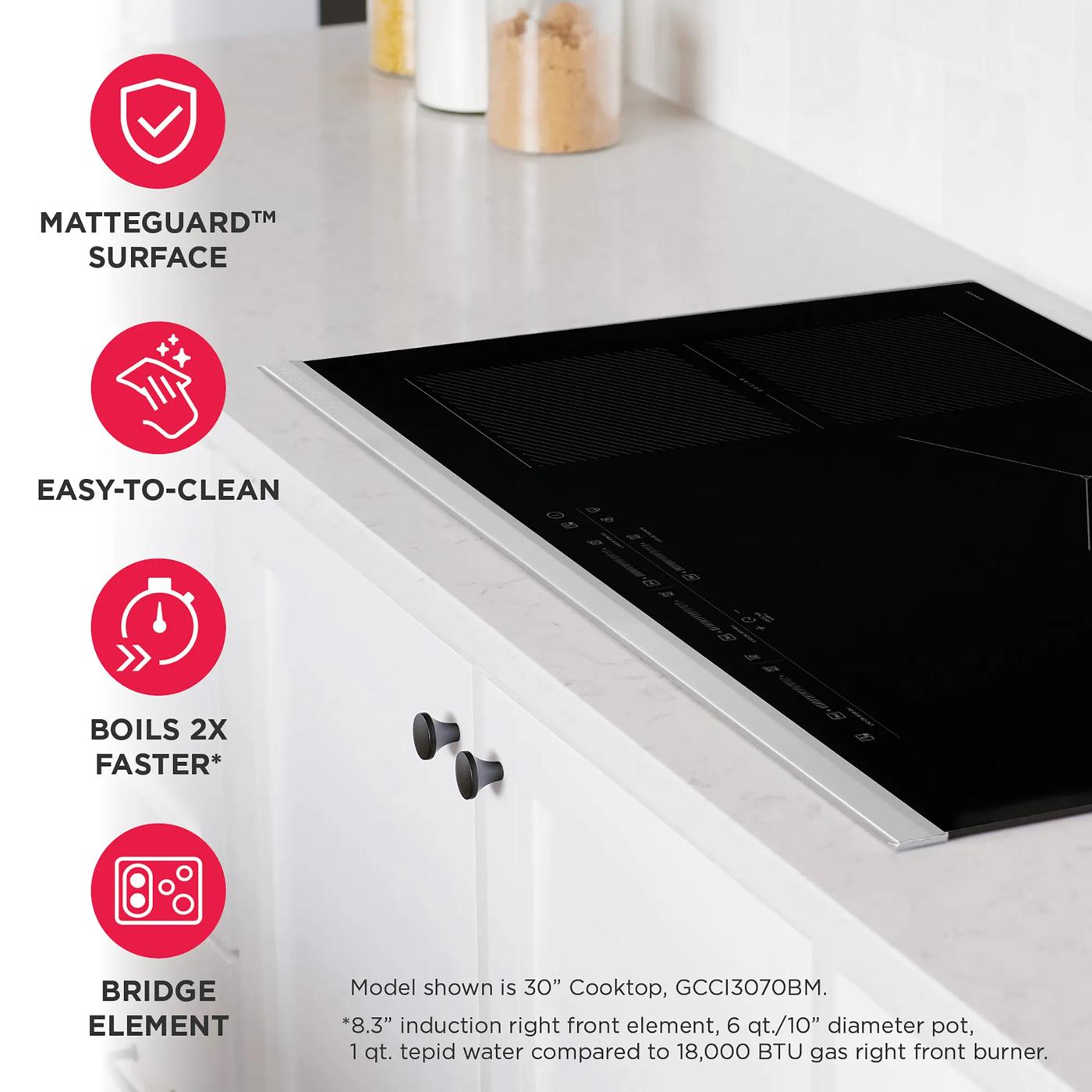 30" Induction Cooktop Stainless Steel-GCCI3070BM