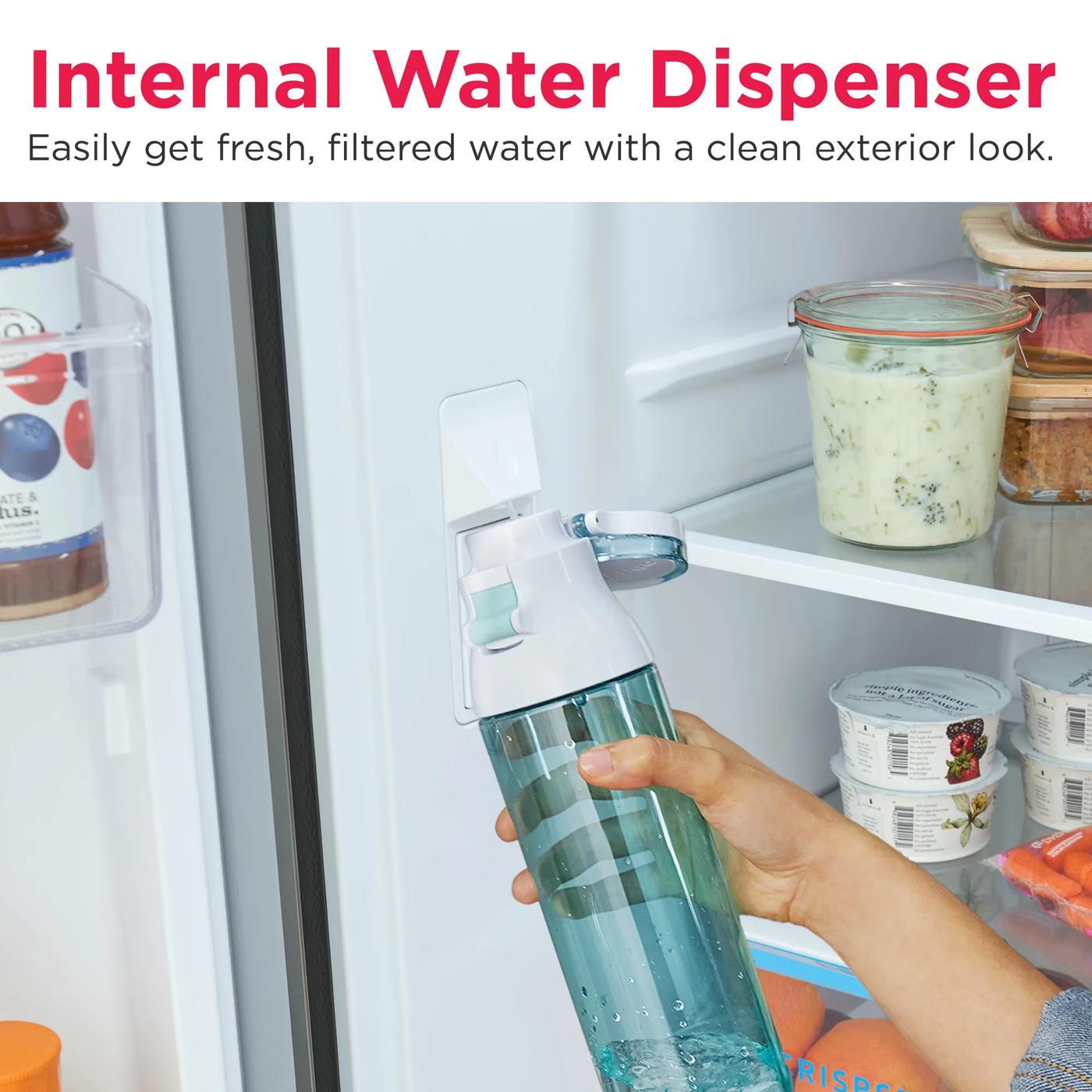 20 Cu. Ft. Counter-Depth French Door Refrigerator Fingerprint-Resistant Stainless Steel Look-FRFG2033AV