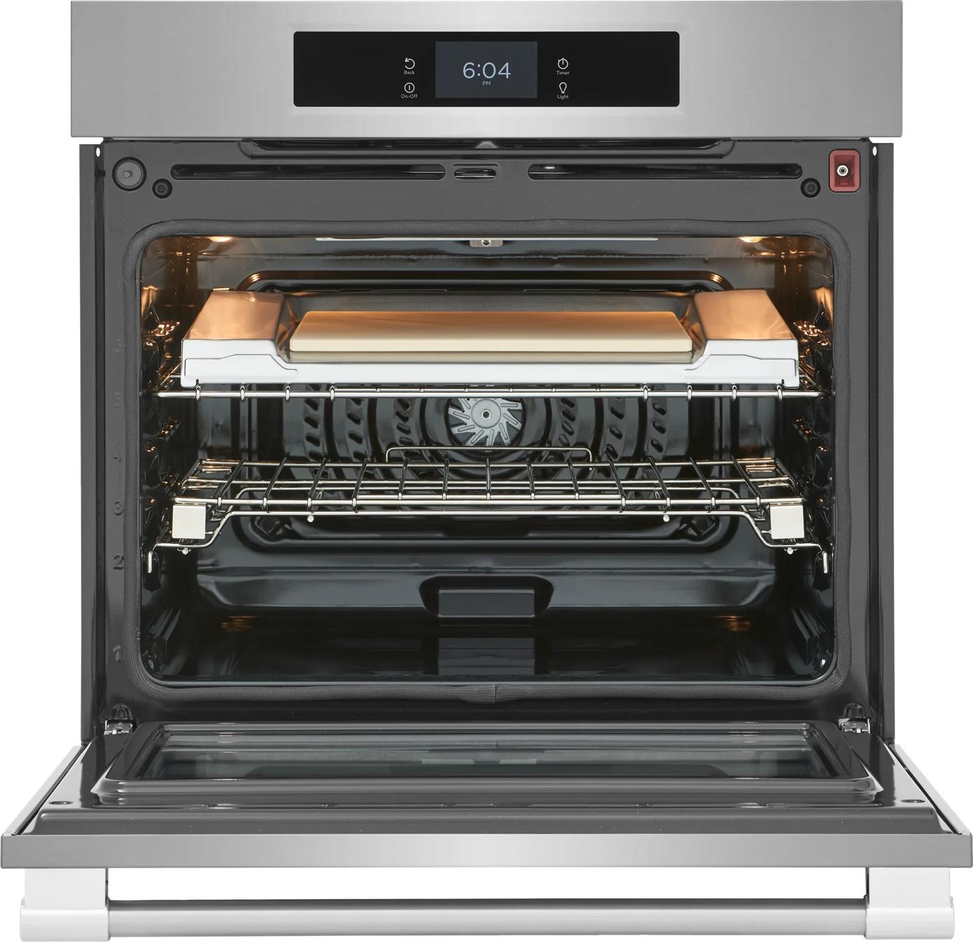 30" Single Wall Oven with Stone-Baked Pizza Stainless Steel-PCWS3085AF