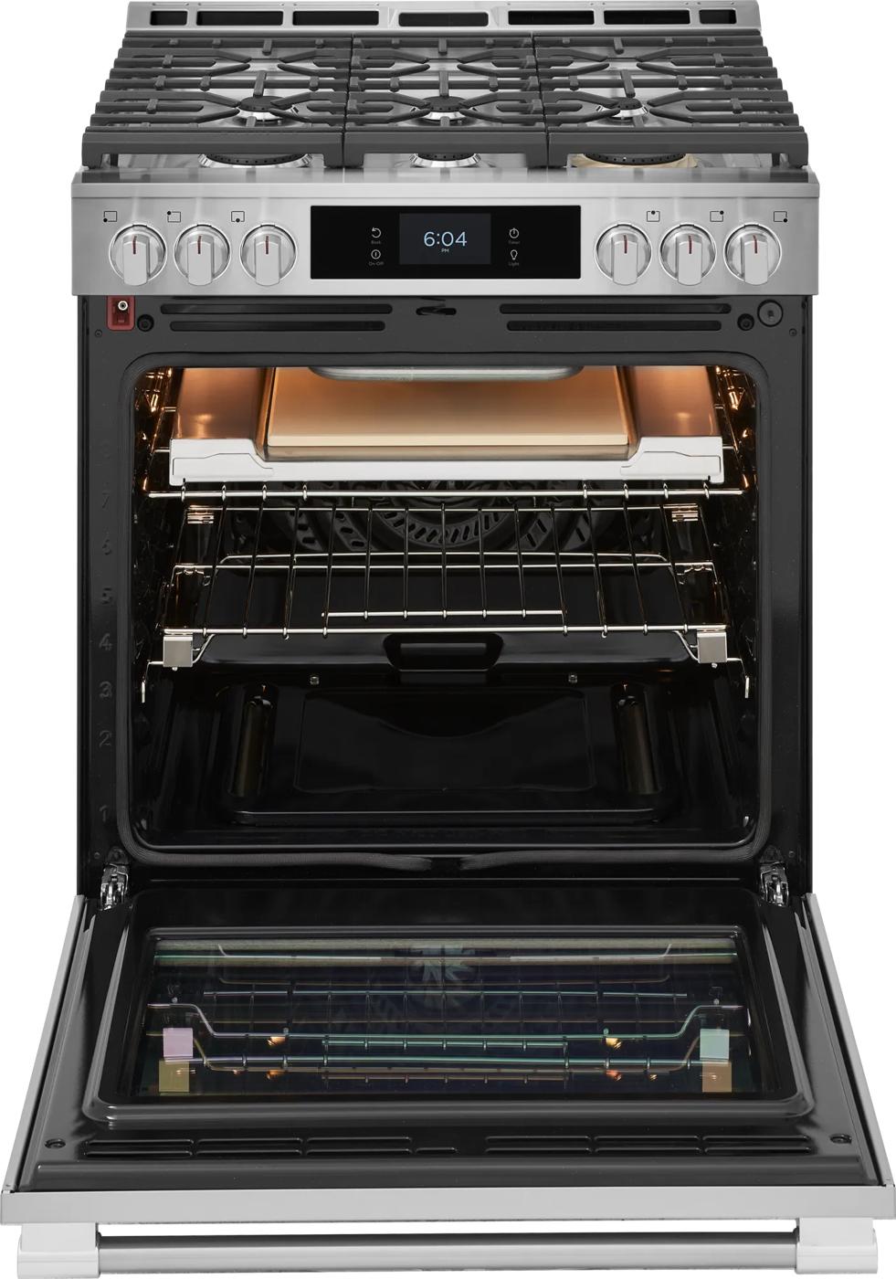 Cuisinière au gaz de 30 po (76,2 cm) avec pizza cuite sur pierre Acier inoxydable-PCFG3085BF
