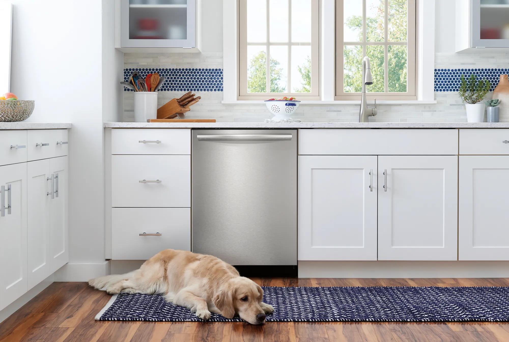 24" Stainless Steel Tub Built-In Dishwasher with CleanBoost™ Stainless Steel-GDSH4715AF