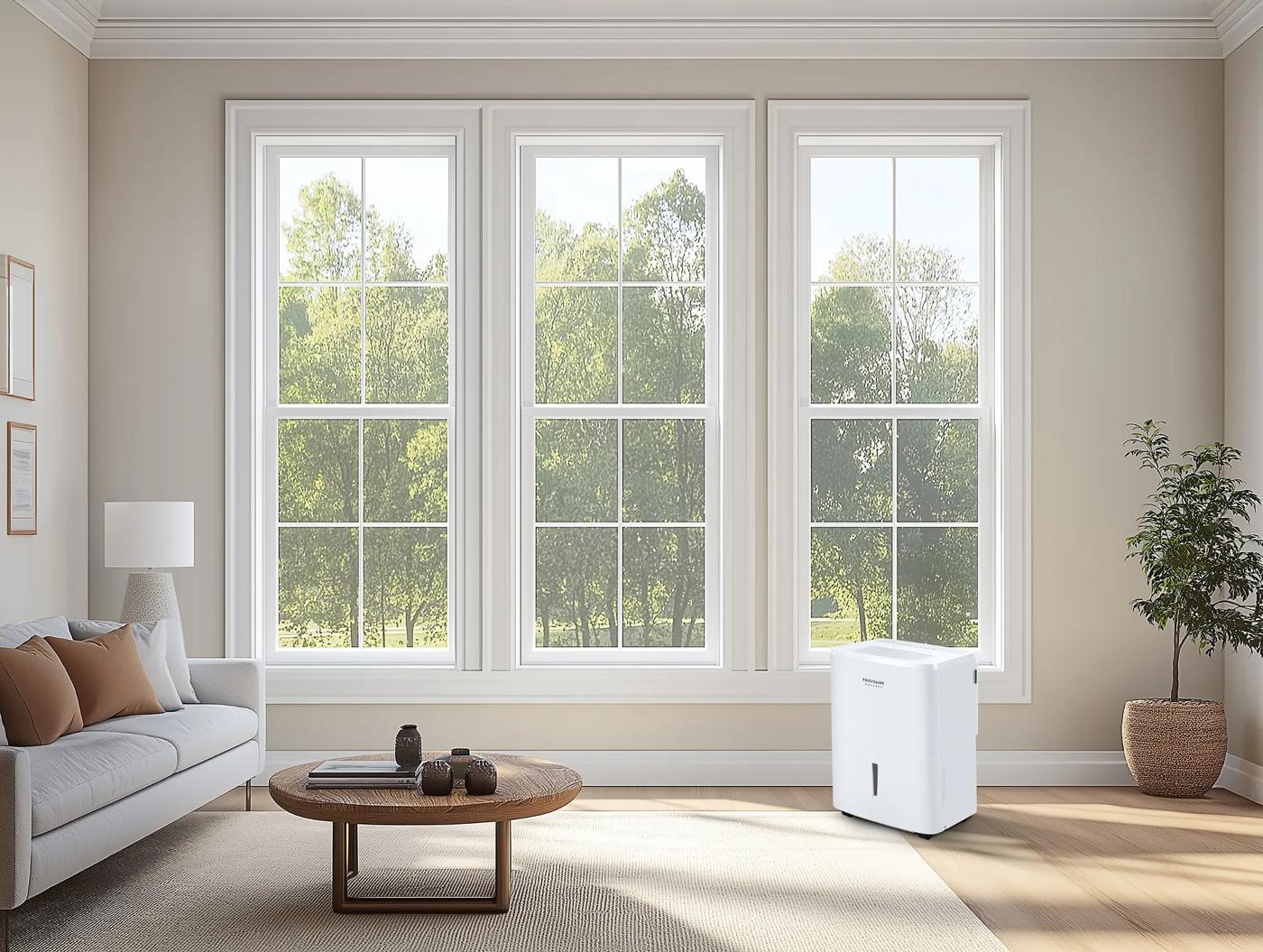 Déshumidificateur 2-en-1 avec filtre antiallergique intégré et Wi-Fi (Energy Star) Blanc-GHDD5035W1