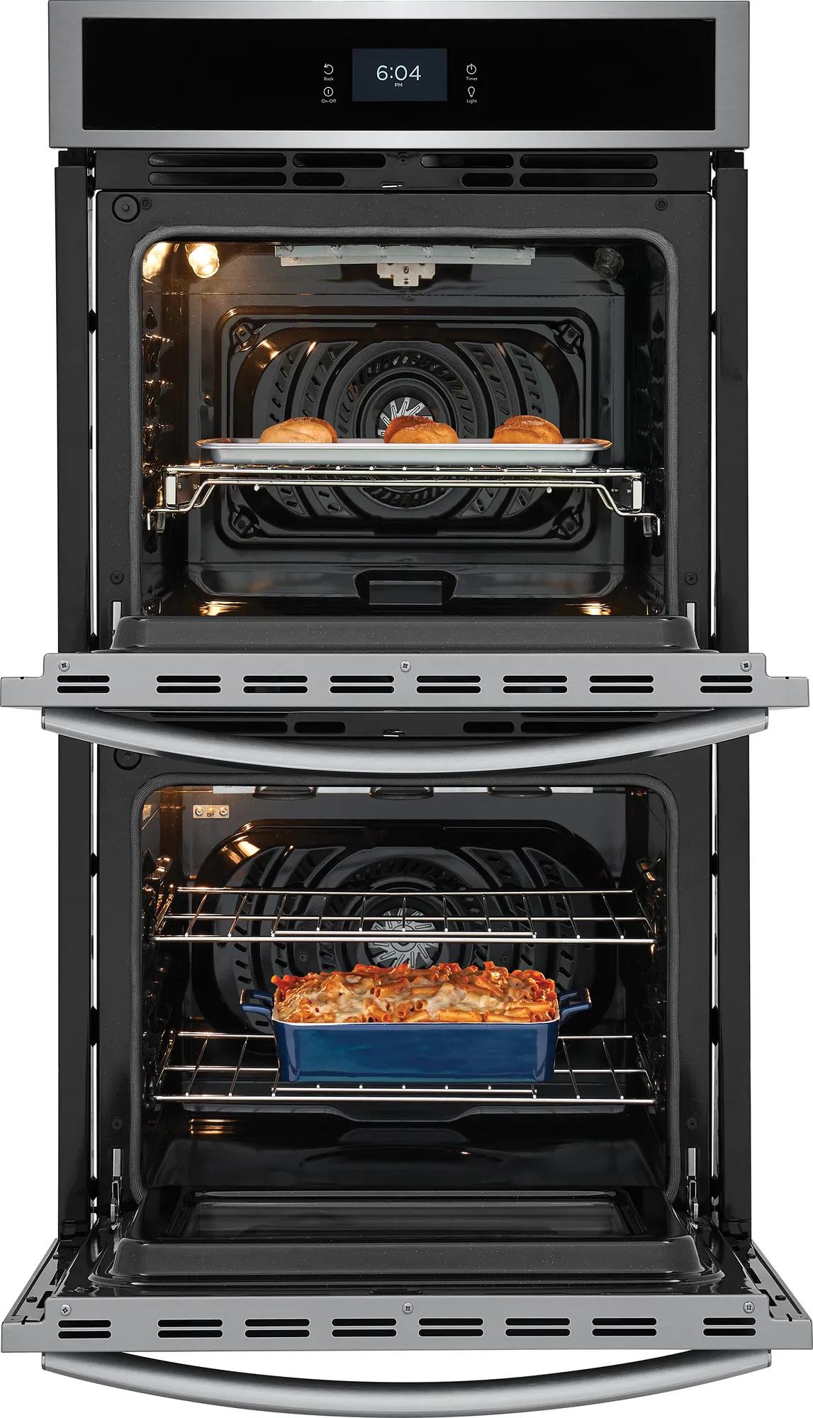 27" Double Electric Wall Oven with Total Convection Stainless Steel-GCWD2767AF