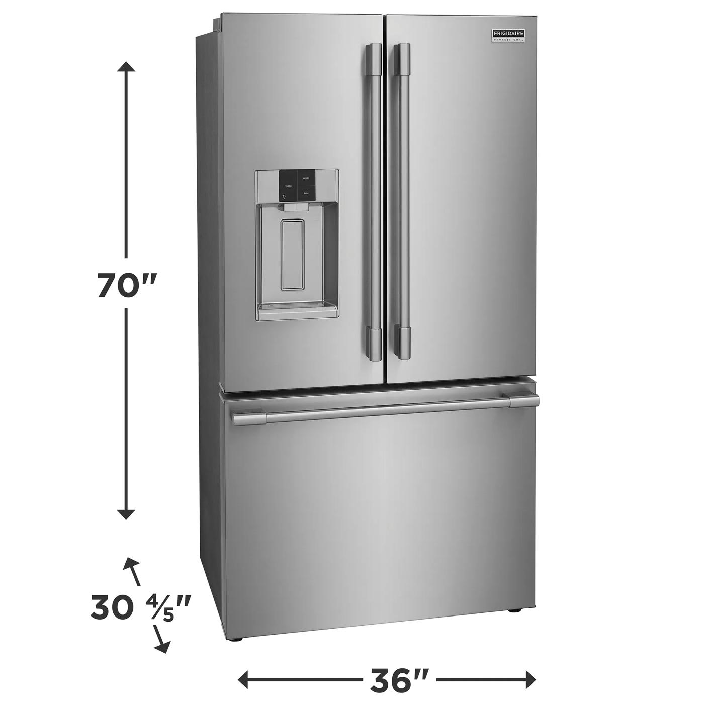 23 Cu. Ft. Counter-Depth French Door Refrigerator Stainless Steel-PRFC2383AF
