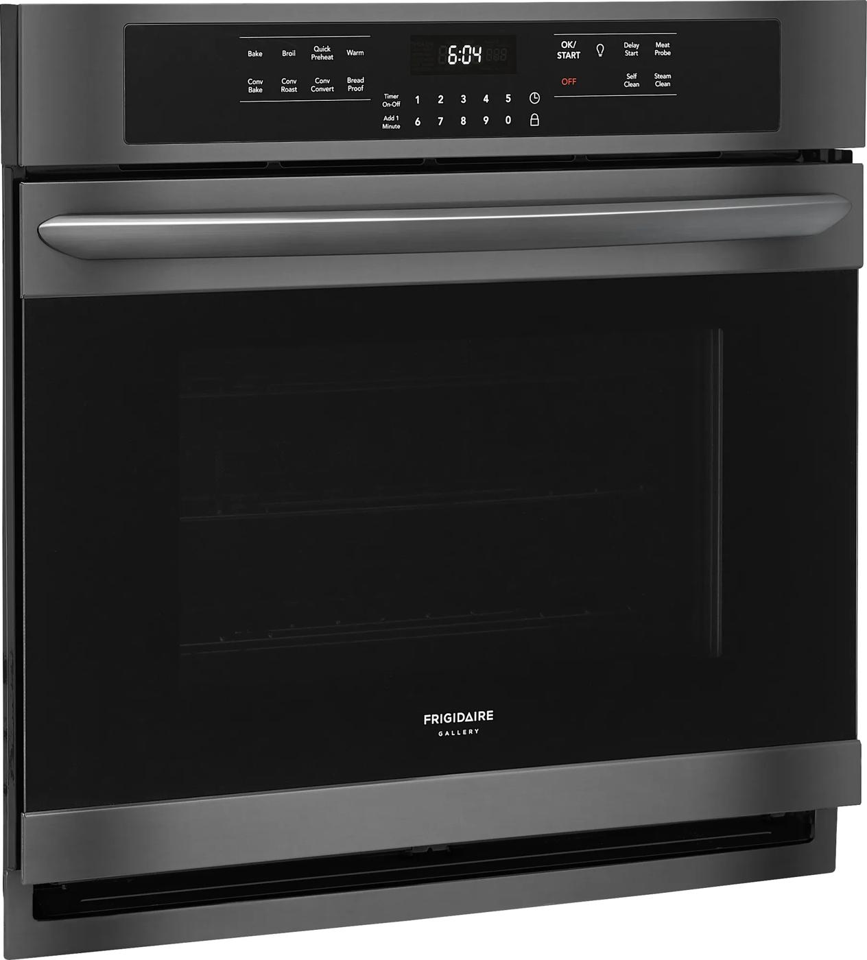 30" Single Electric Wall Oven Black Stainless Steel-FGEW3066UD