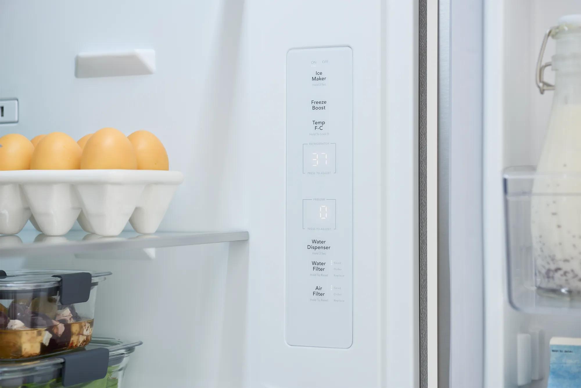 Réfrigérateur à portes françaises à profondeur standard de 20 pi³ Acier inoxydable-GRBN2012AF