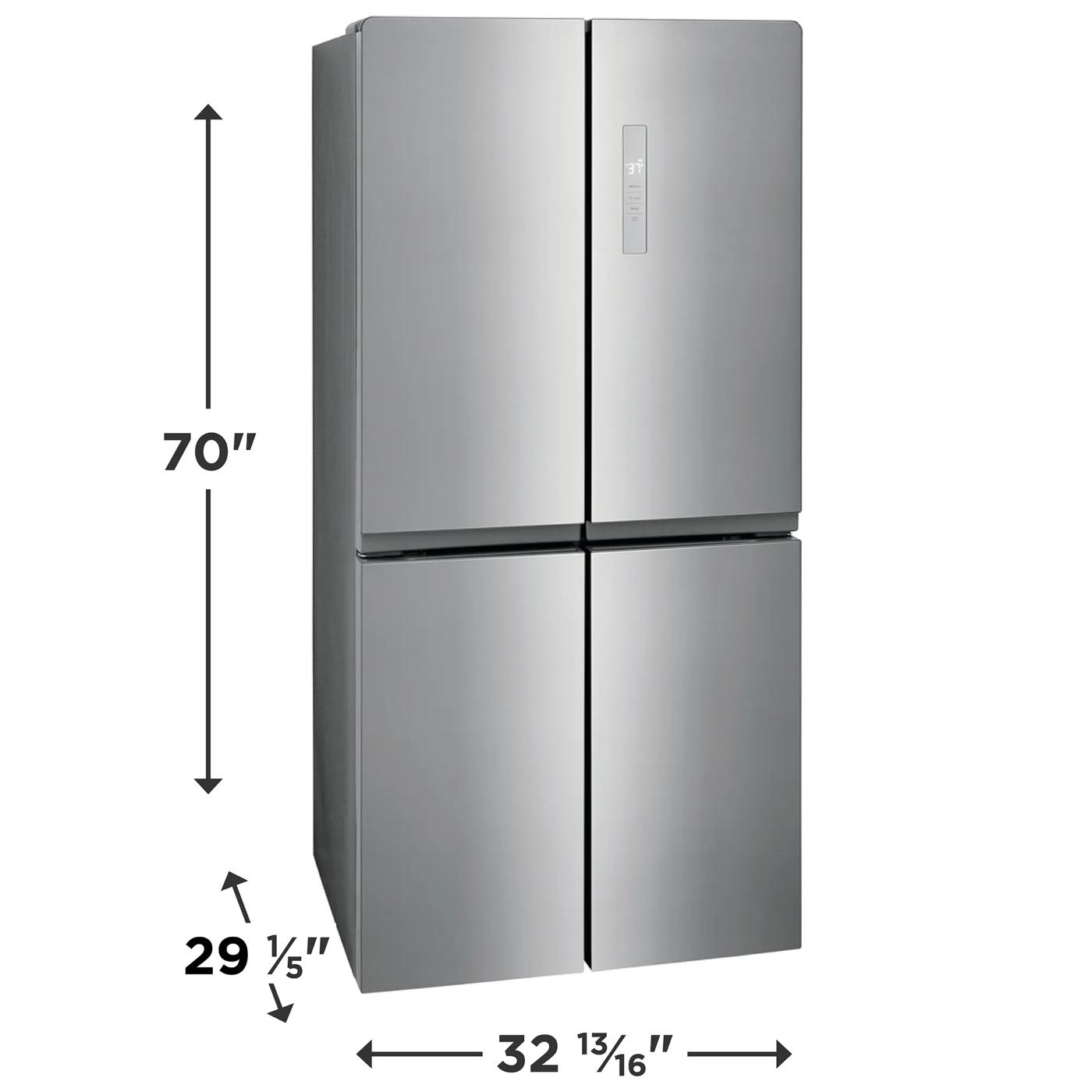 17 Cu. Ft. Counter-Depth 4-Door Refrigerator Fingerprint-Resistant Stainless Steel Look-FRQG1721AV