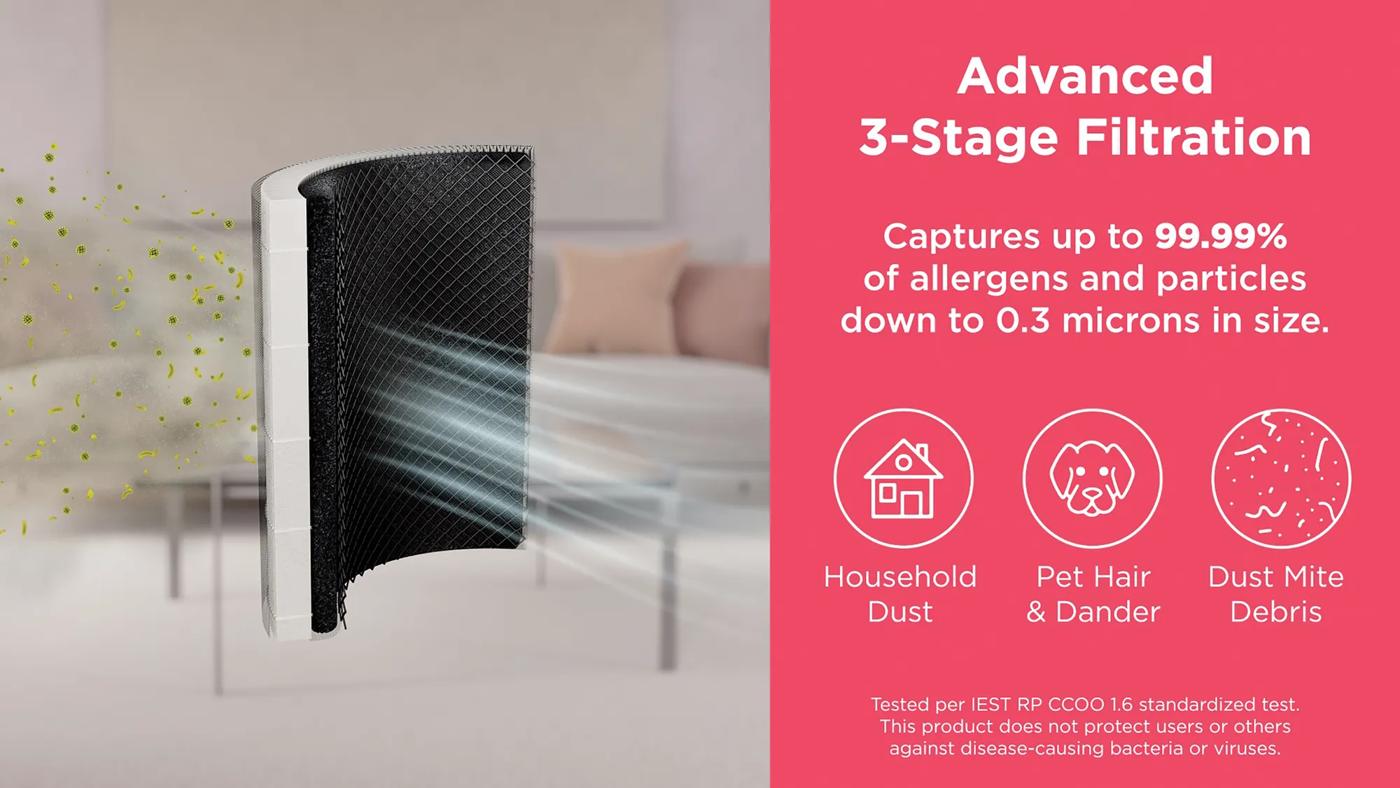 PureA300™ HEPA Air Purifier with WiFi White-FHAP1040A1