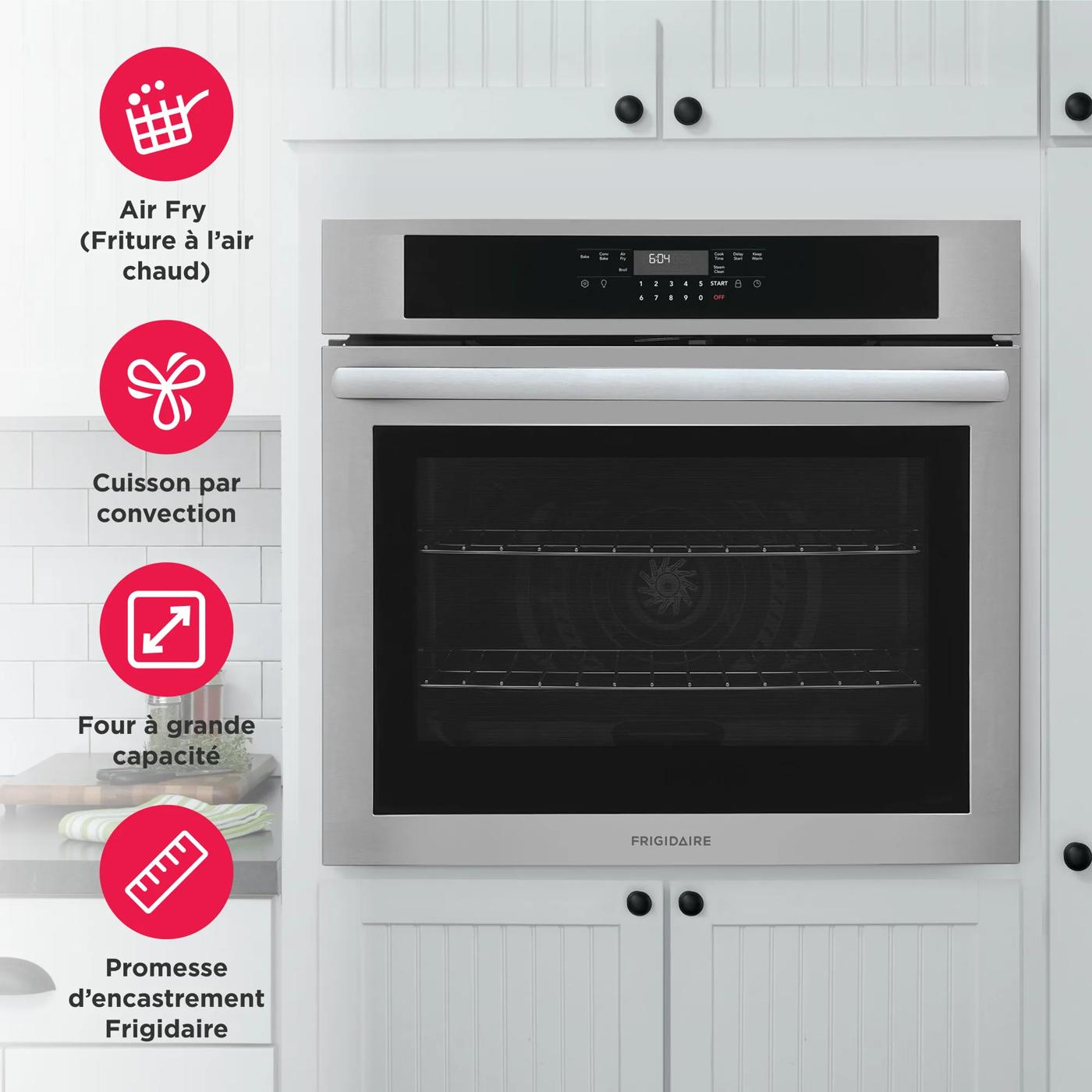 Four mural simple de 76 cm (30 po) Acier inoxydable-FCWS3030AS