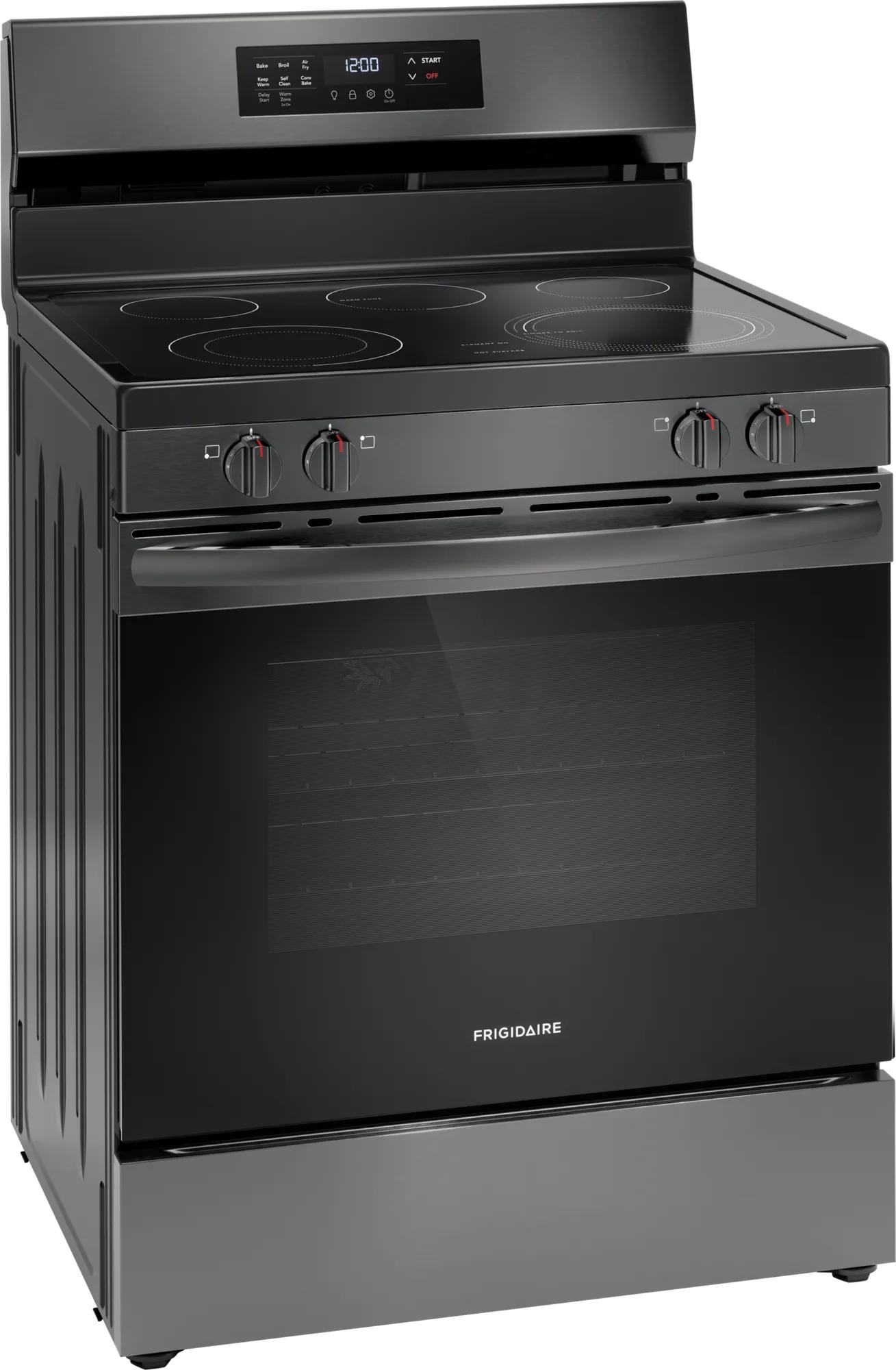 30" Electric Range with Air Fry Black Stainless Steel-FCRE308CAD