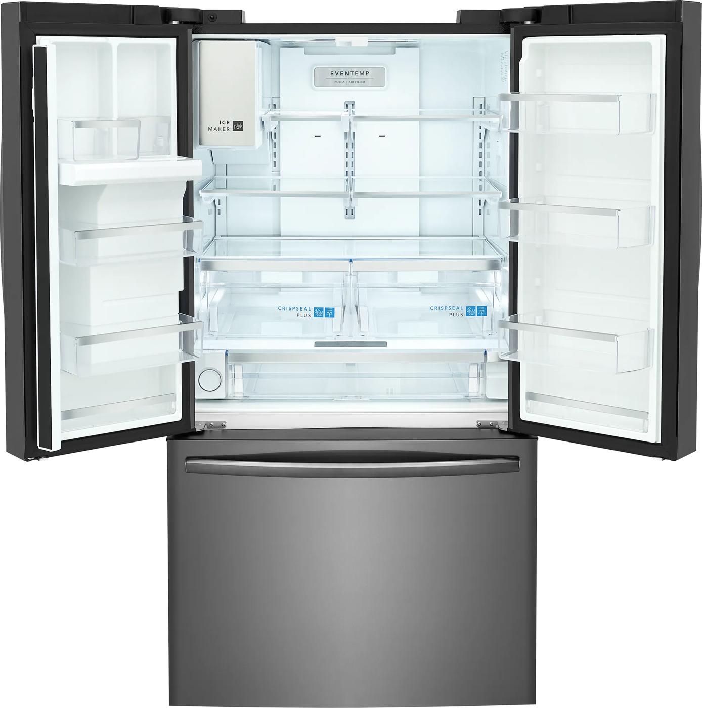 28 Cu. Ft. Standard-Depth French Door Refrigerator Black Stainless Steel-GRFS2853AD