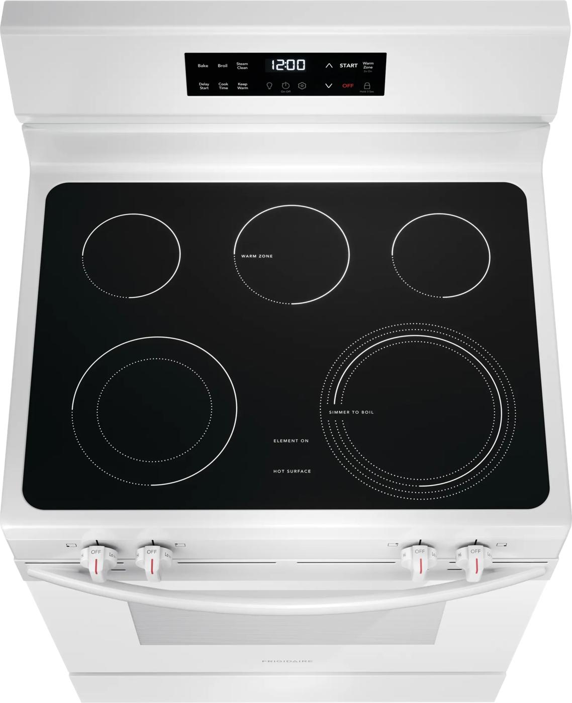 30" Electric Range with the EvenTemp® White-FCRE306CAW