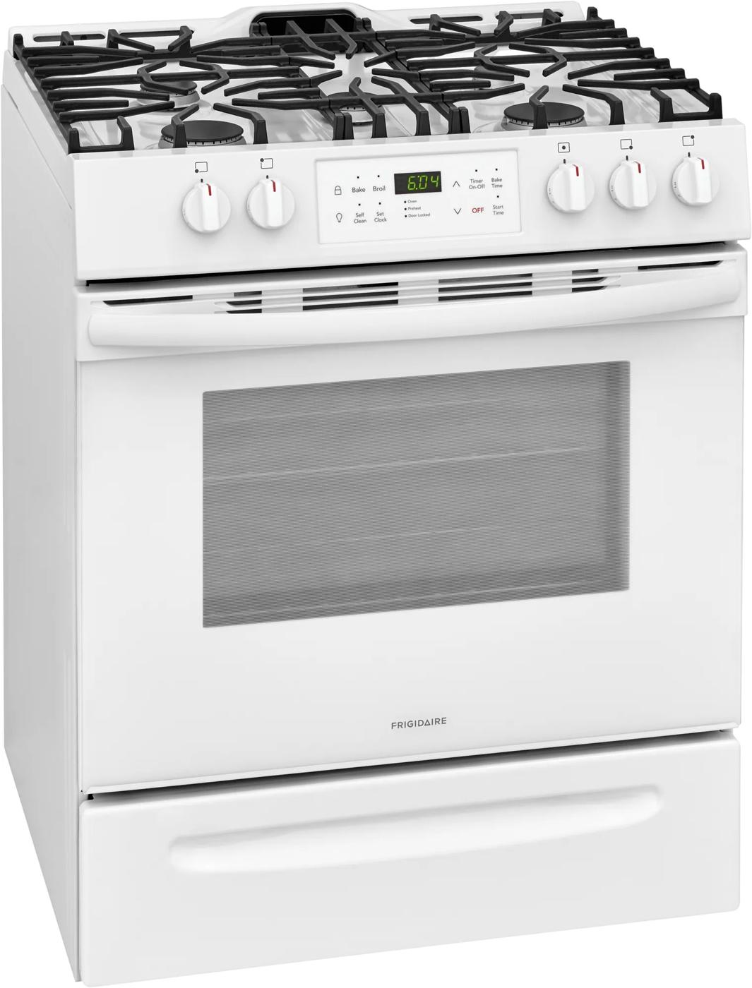 30" Front Control Freestanding Gas Range White-FFGH3054UW