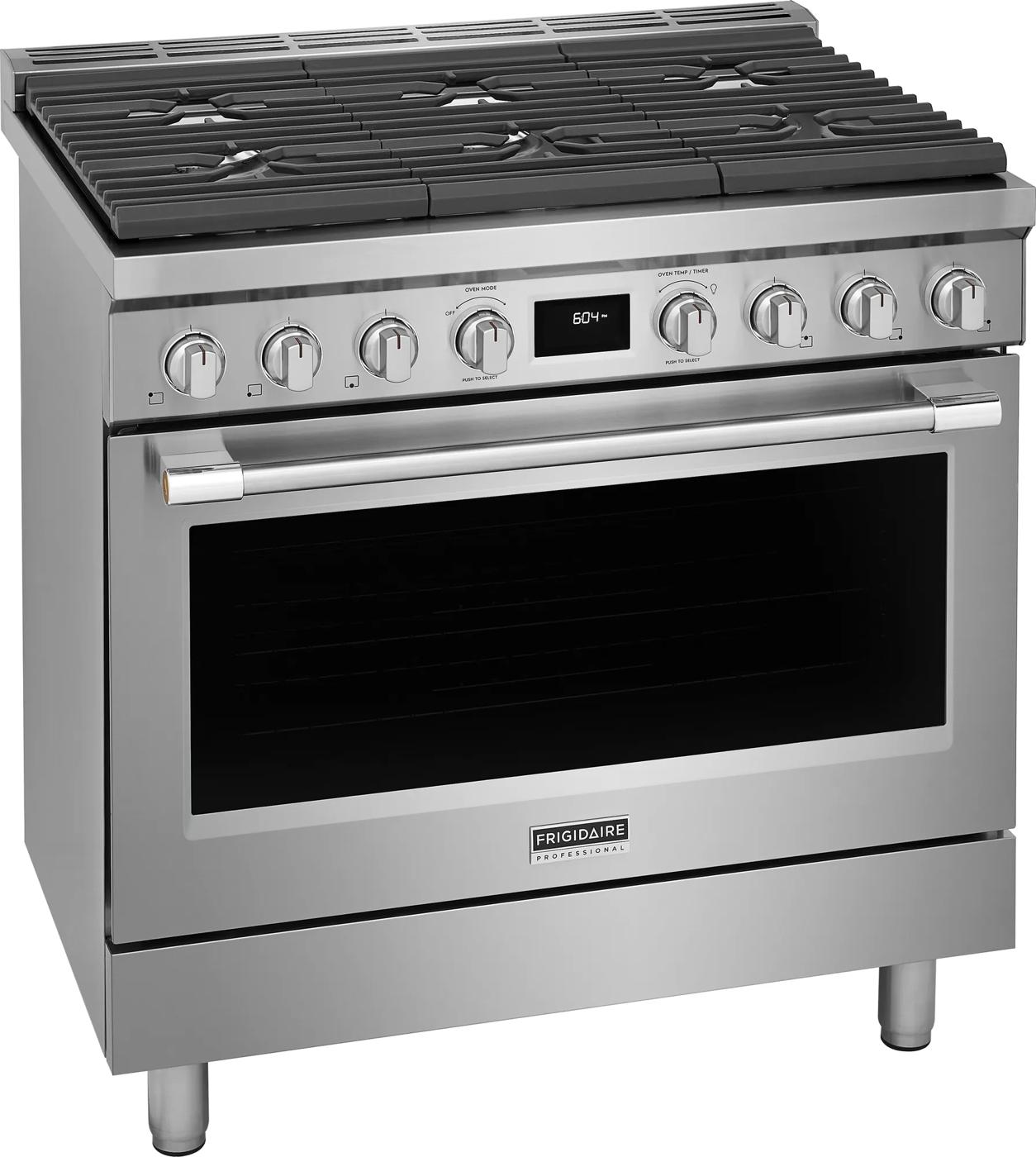 36" Dual-Fuel Freestanding Range Stainless Steel-PCFD3670AF