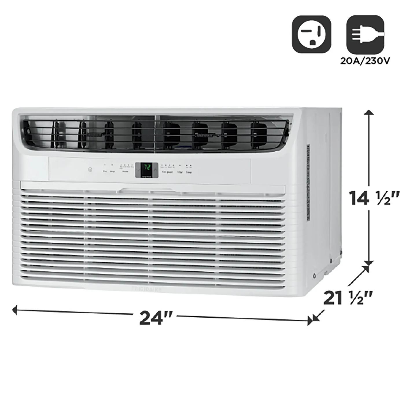 Climatiseur mural de 10 000 BTU avec chauffage d’appoint Blanc-FHTE103WA2