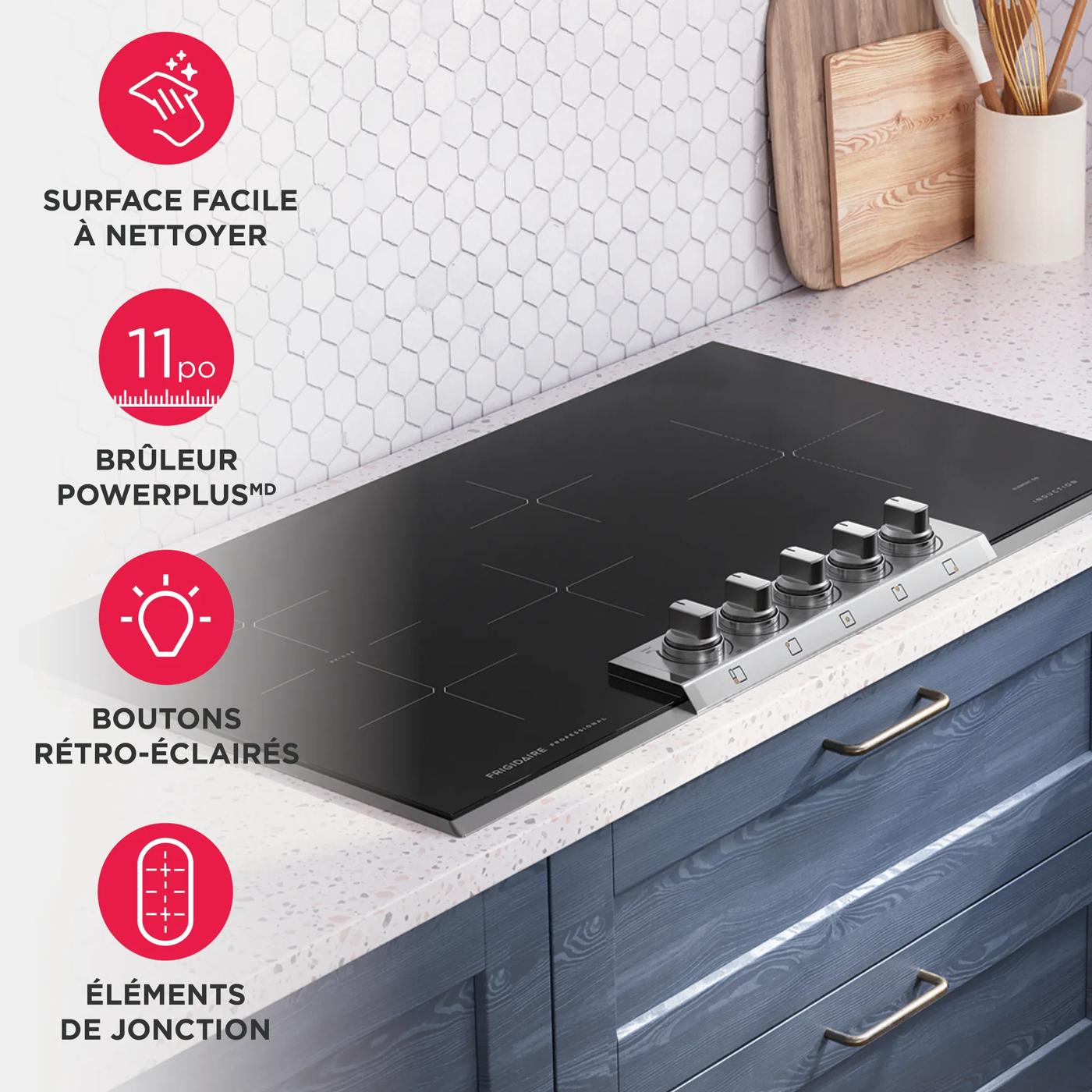 Table de cuisson à induction de 30 po Acier inoxydable-PCCI3080AF