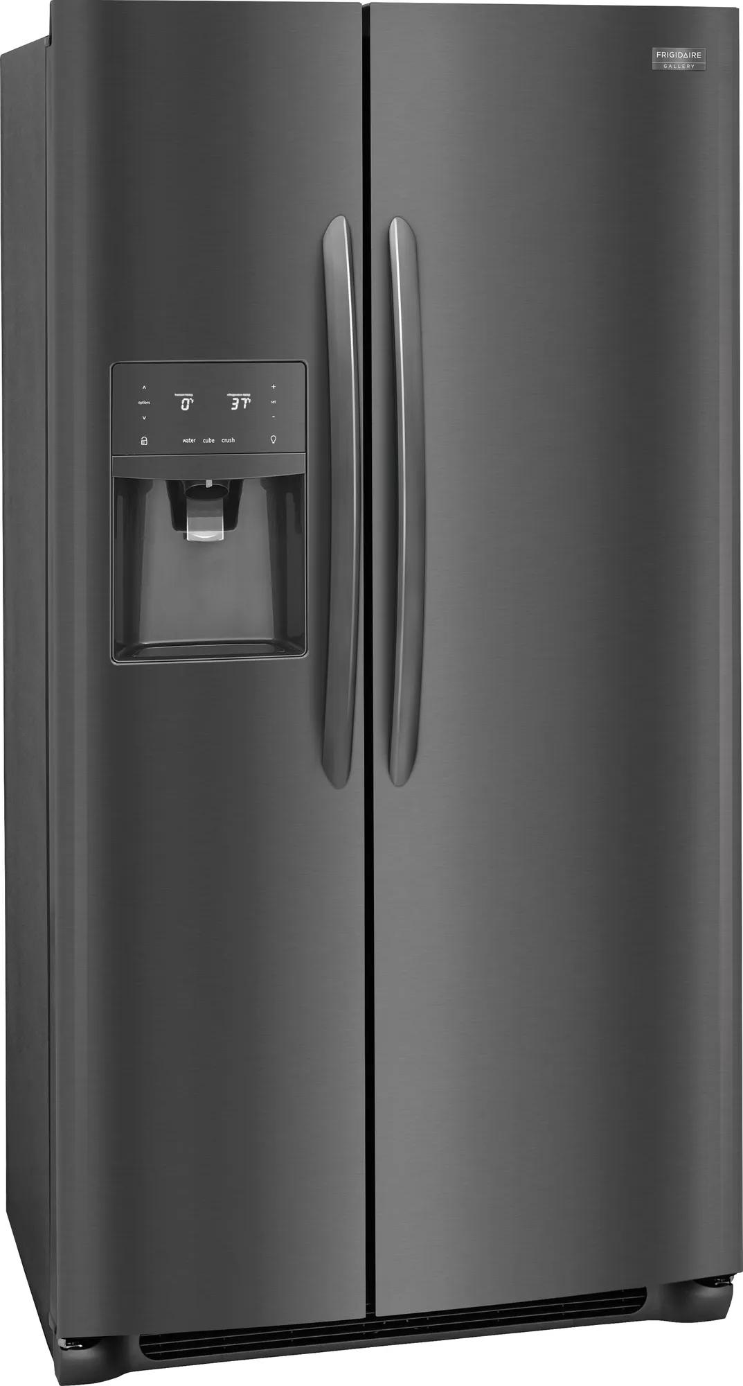 22.2 Cu. Ft. Counter-Depth Side-by-Side Refrigerator Black Stainless Steel-FGSC2335TD