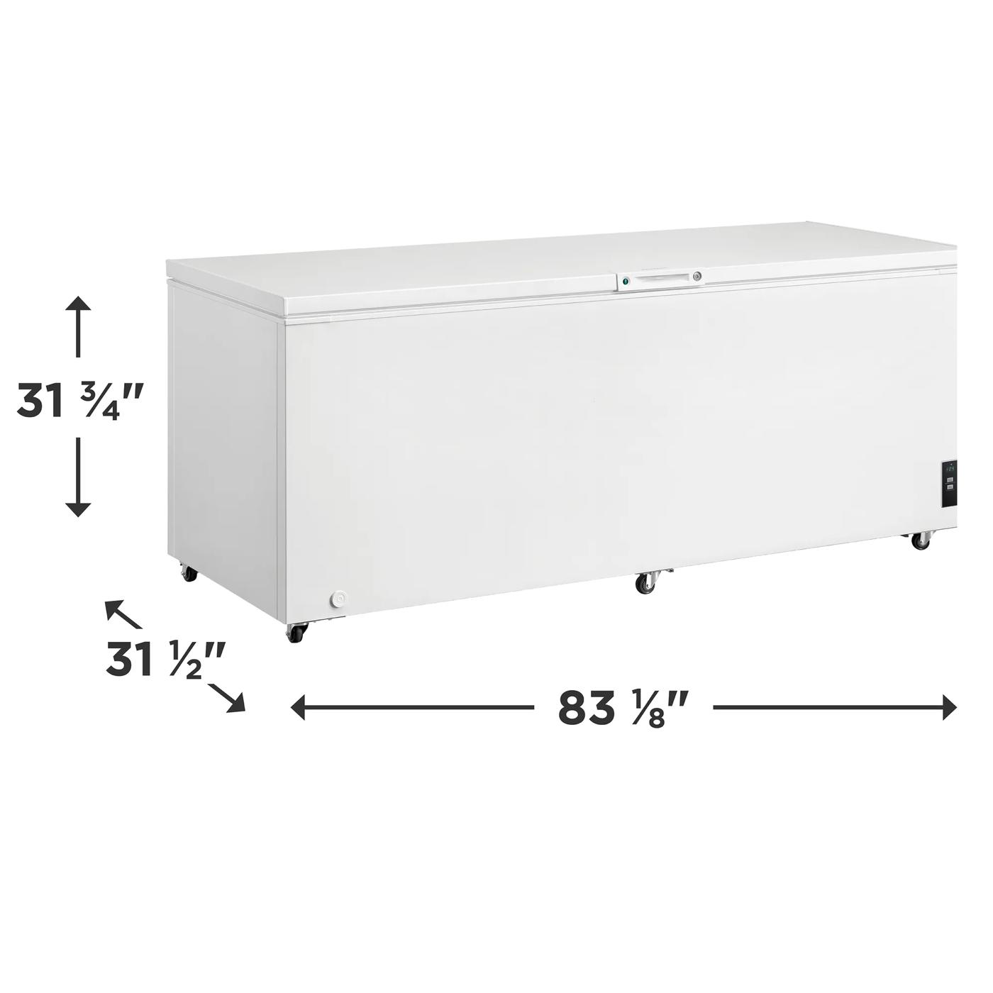 25 Cu. Ft. Garage Ready Chest Freezer White-FFCL2542AW