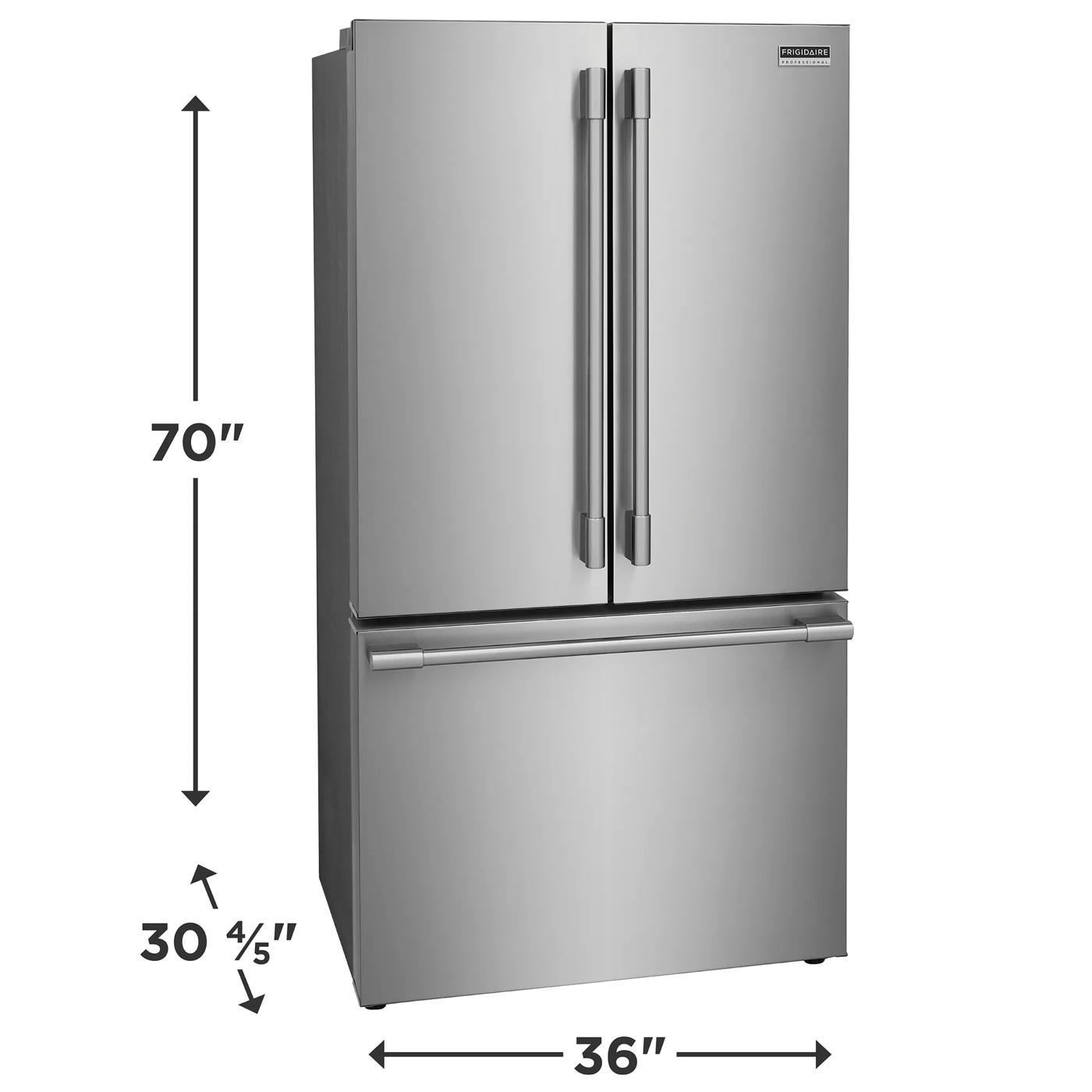 23 Cu. Ft. Counter-Depth French Door Refrigerator Stainless Steel-PRFG2383AF