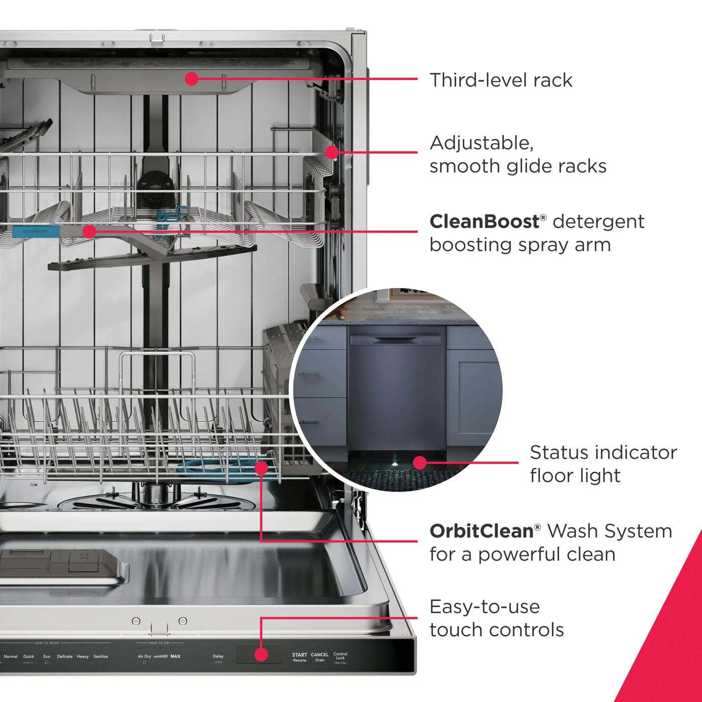 24" Dishwasher Stainless Steel-GDSP4735AF