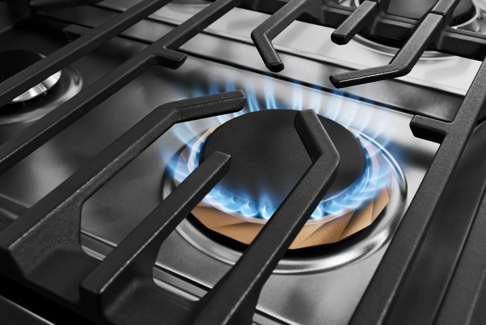 36" Gas Range with Air Fry Stainless Steel-GCFG3661AF