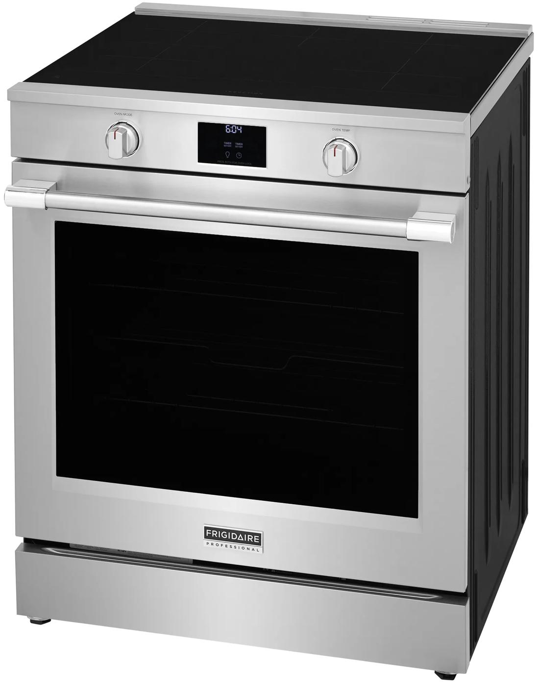 Cuisinière à induction avec commandes frontales de 30 po et convection totale Acier inoxydable-PCFI308CAF