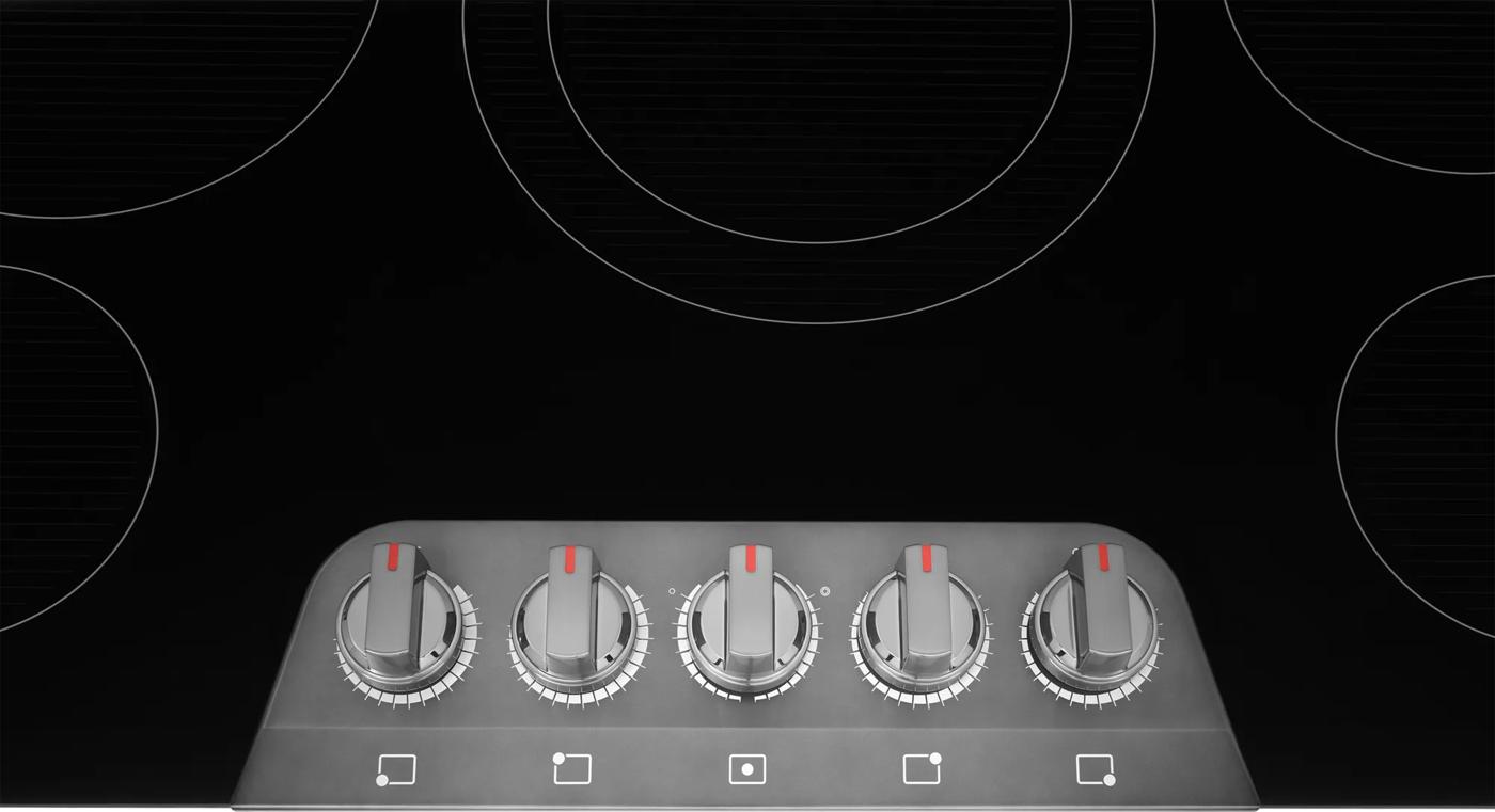 36" Electric Cooktop Black Stainless Steel-GCCE3670BD