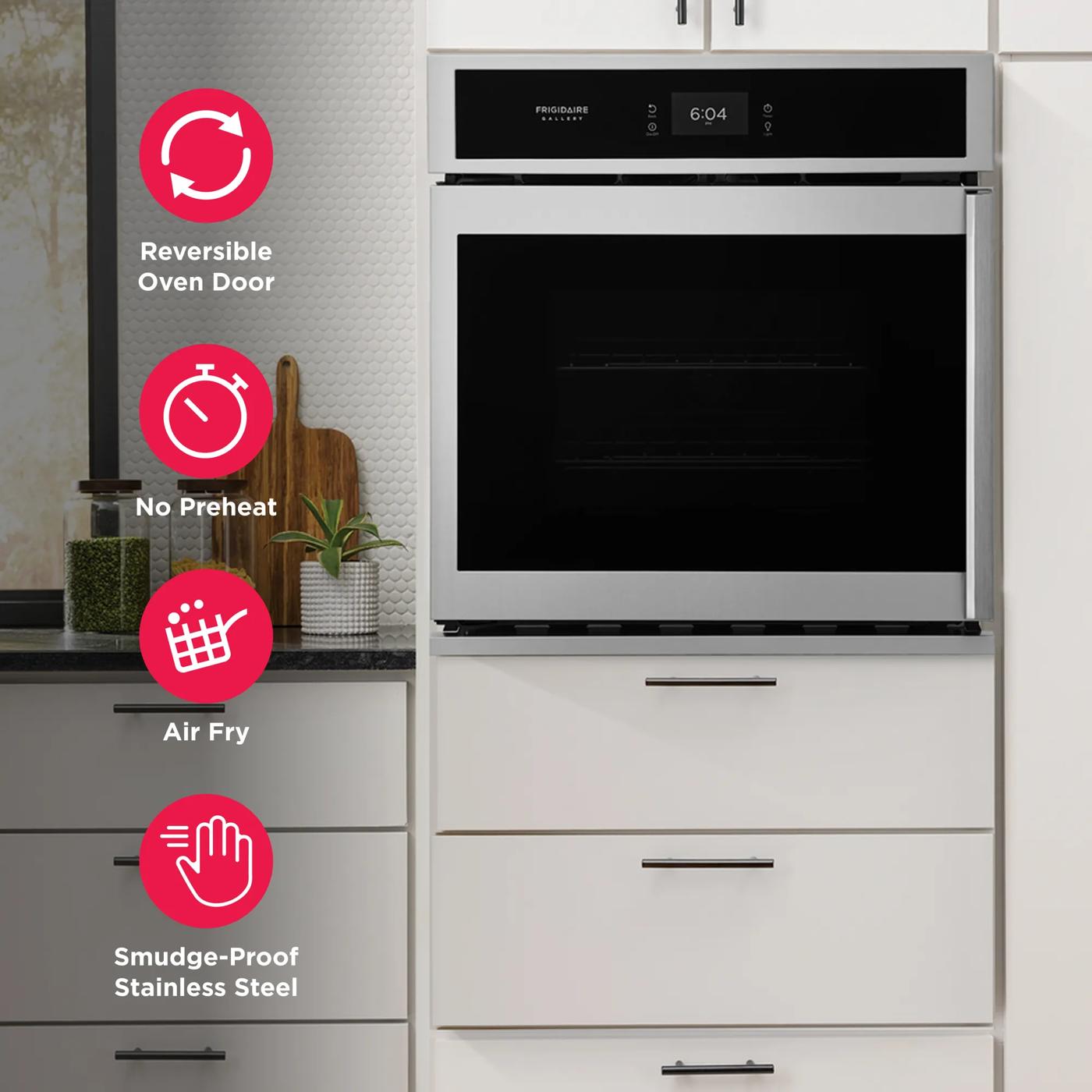 27" Single Electric Wall Oven Stainless Steel-GCWS276SAF