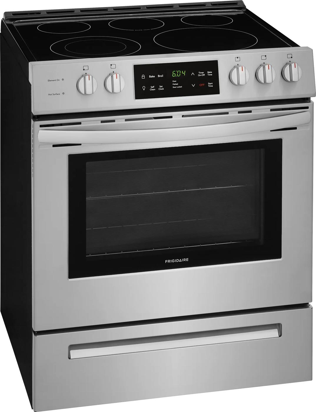 30' Front Control Freestanding Electric Range Stainless Steel-CLEH3054UF