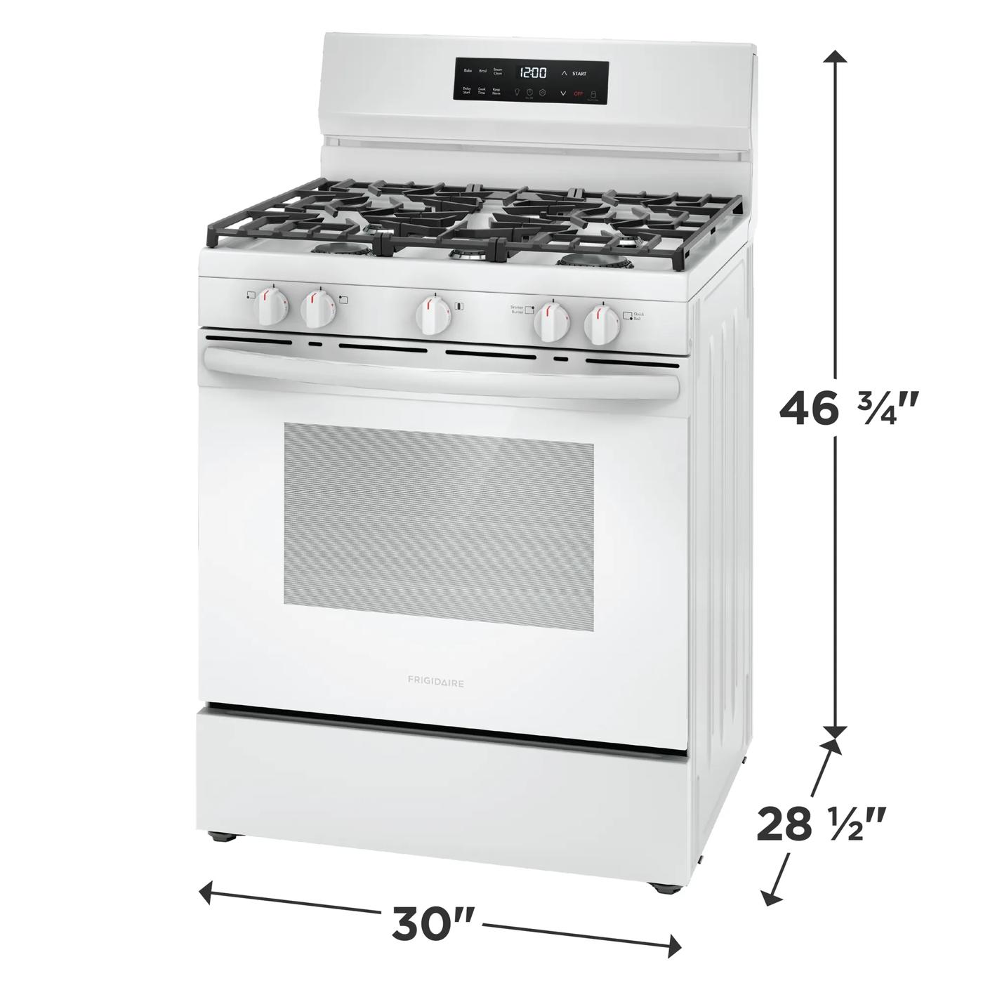 30" Gas Range with Quick Boil White-FCRG3062AW