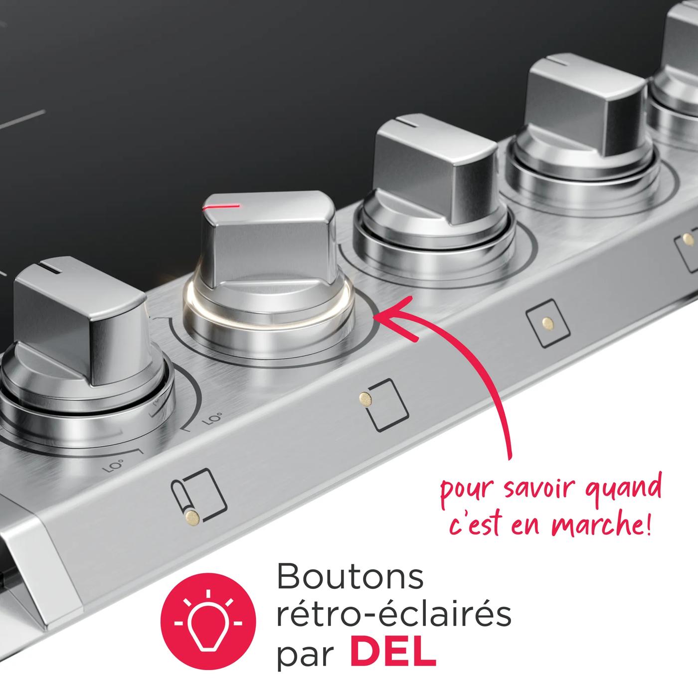 Table de cuisson à induction de 30 po Acier inoxydable-PCCI3080AF