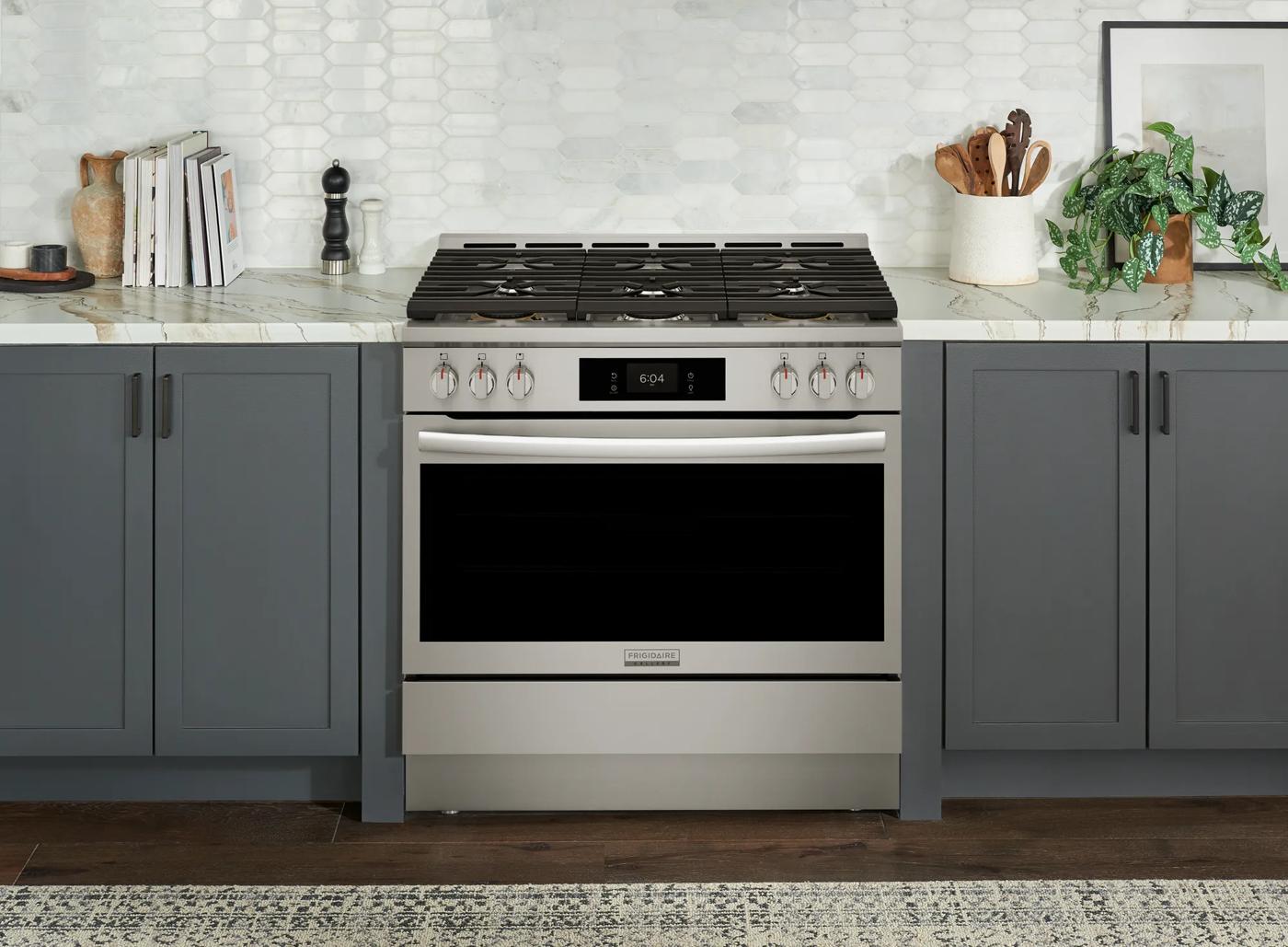 36" Gas Range with Air Fry Stainless Steel-GCFG3661AF