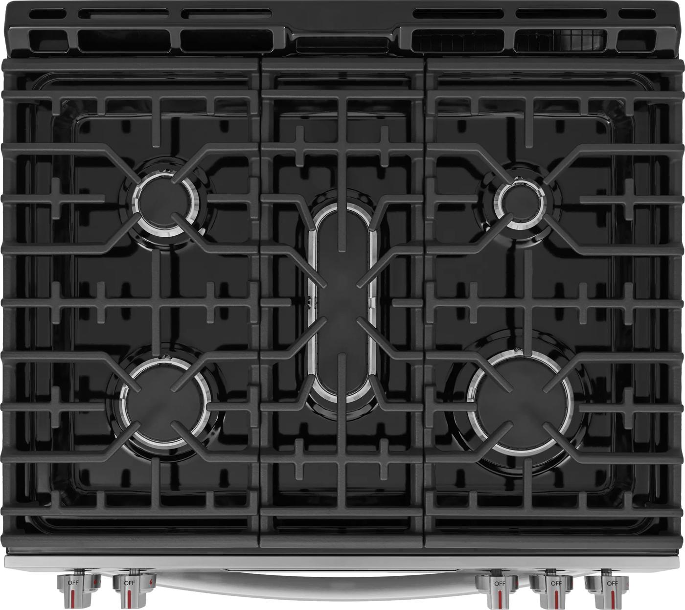 Cuisinière à gaz à commande frontale Frigidaire Gallery 30 po Acier inoxydable-GCFG3059BF