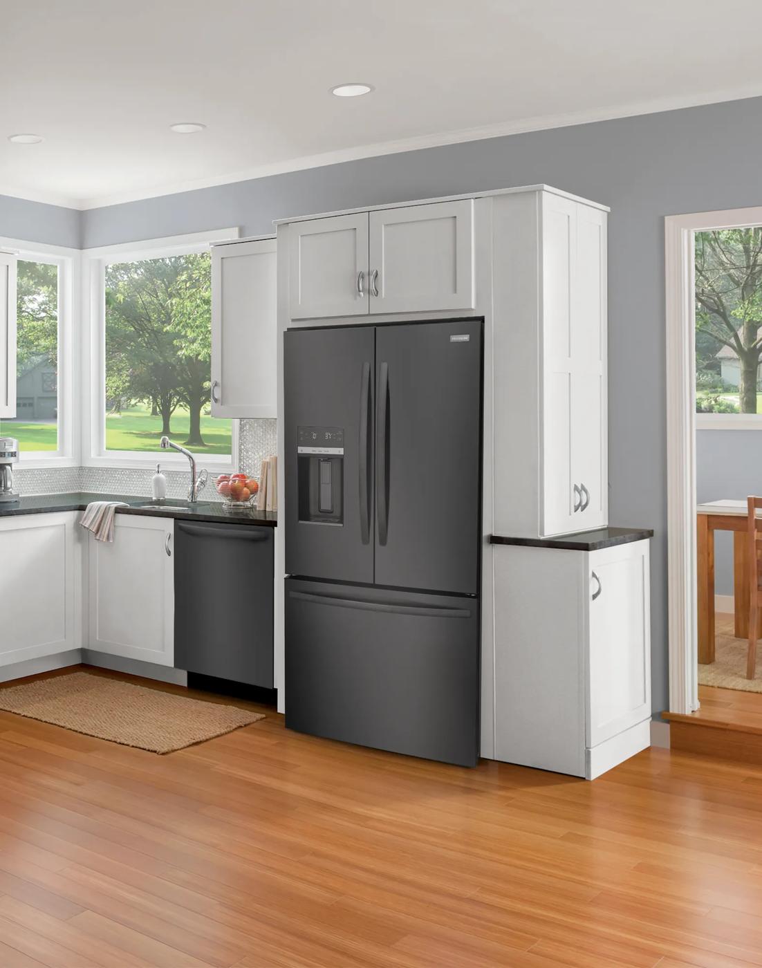 28 Cu. Ft. Standard-Depth French Door Refrigerator Black Stainless Steel-FRFS2823AD