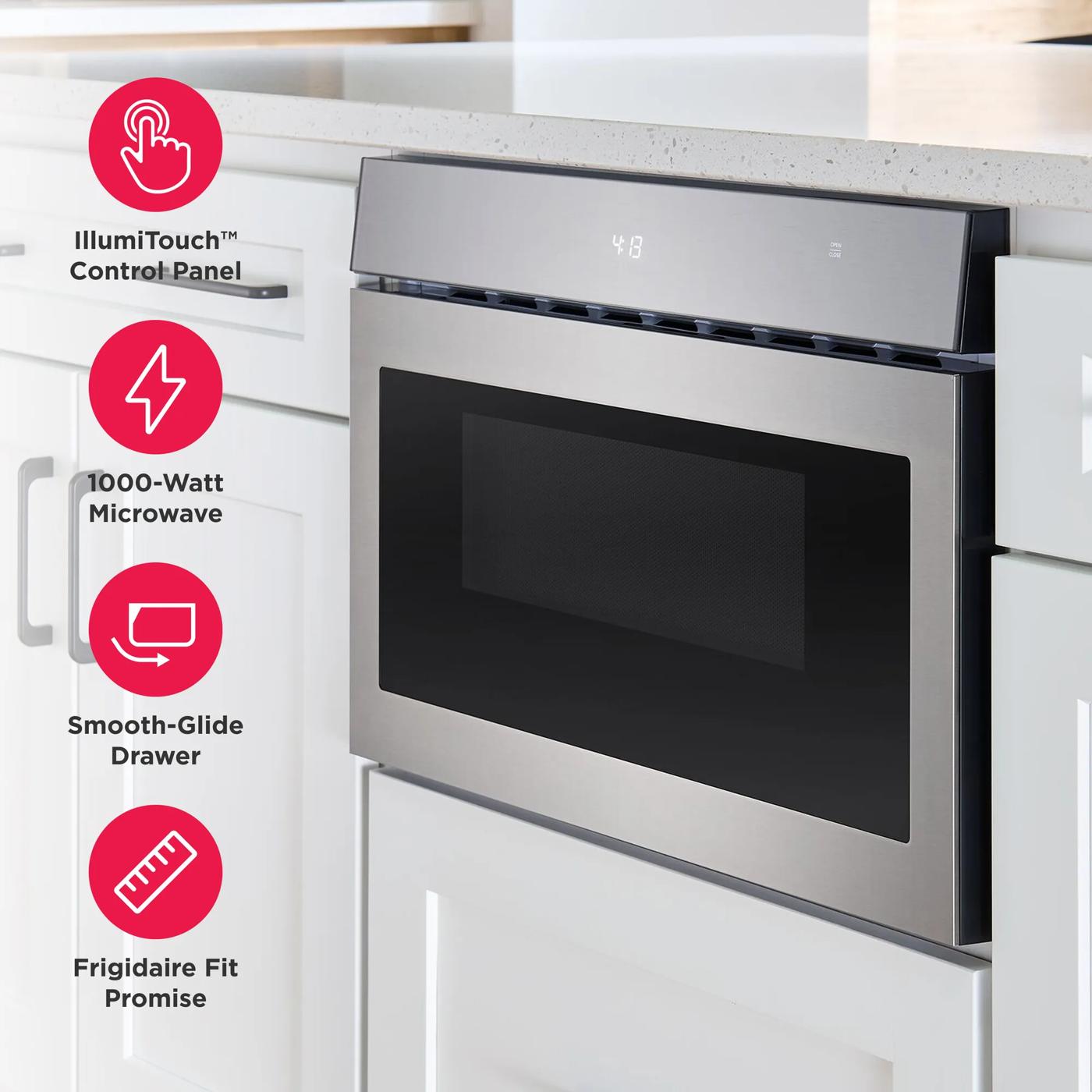 24" Built-In Drawer Microwave Stainless Steel-UMBW2411AS