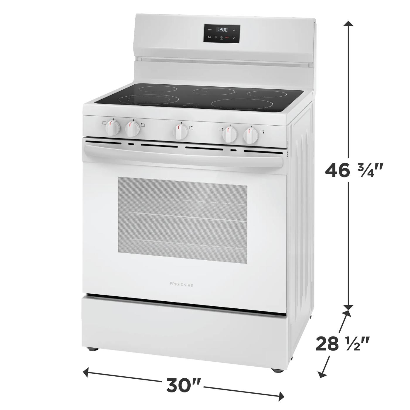 Cuisinière électrique de 30 po Blanc-FCRE305CBW
