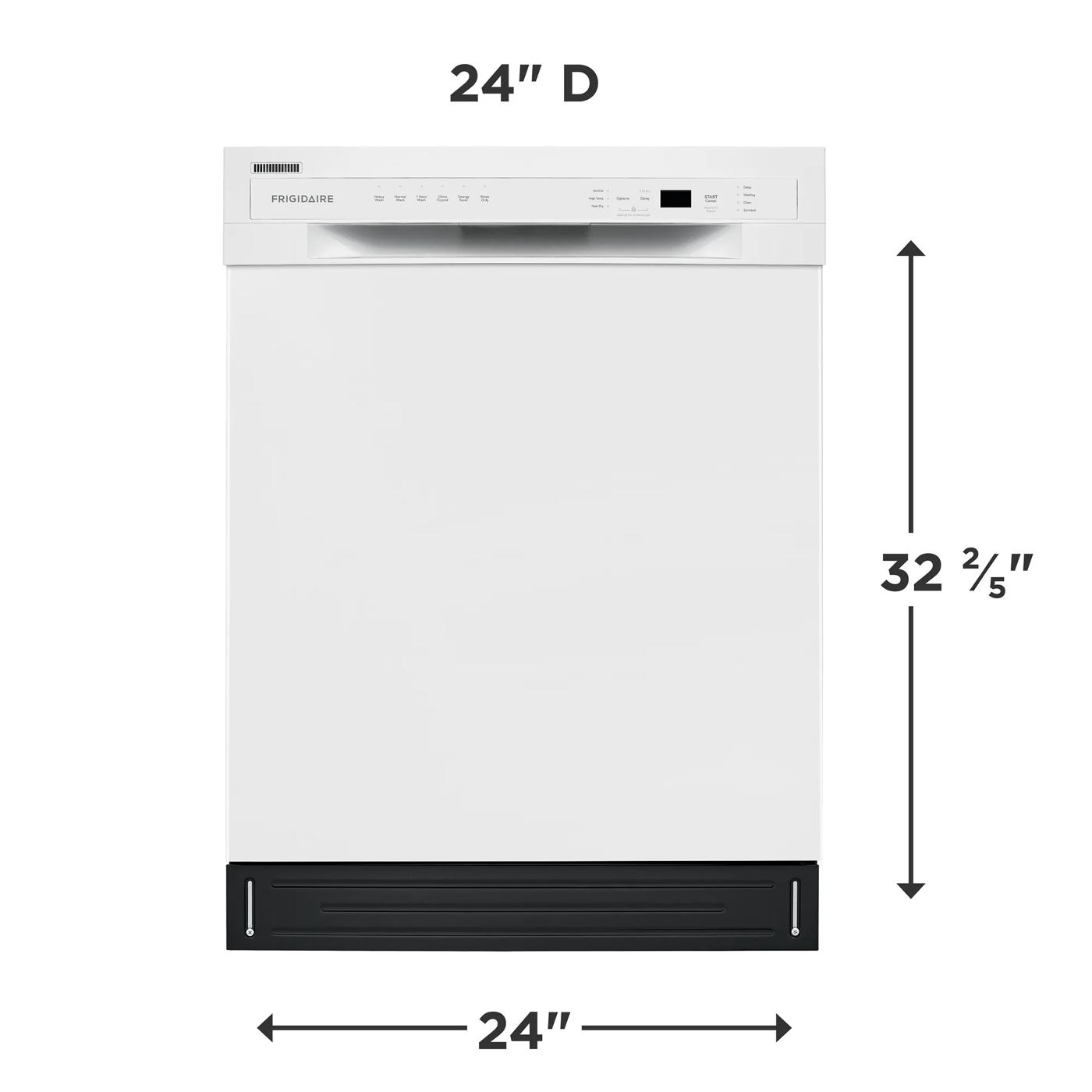 24" Built-In Dishwasher White-FFBD2420UW
