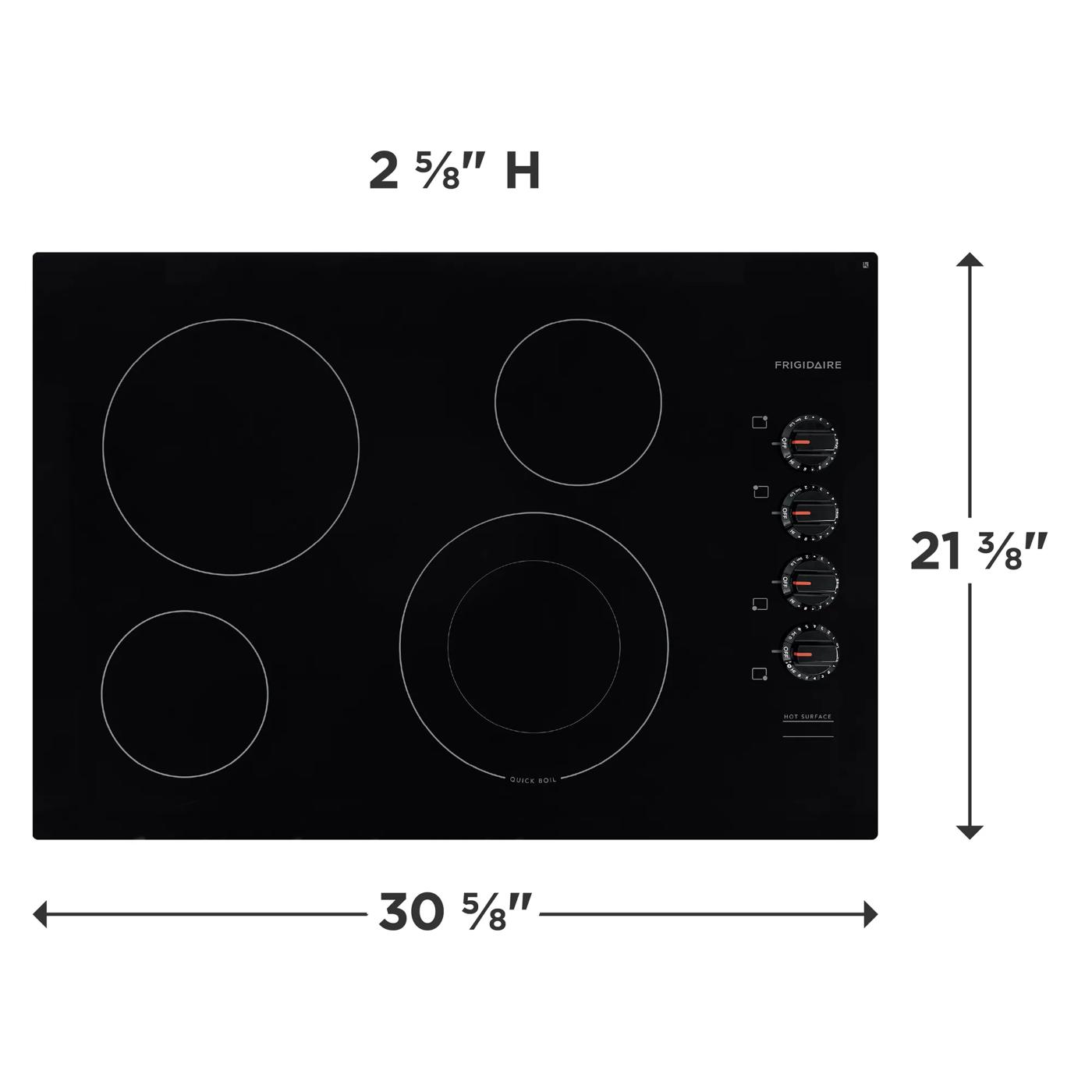 30" Electric Cooktop Black-FFEC3025UB