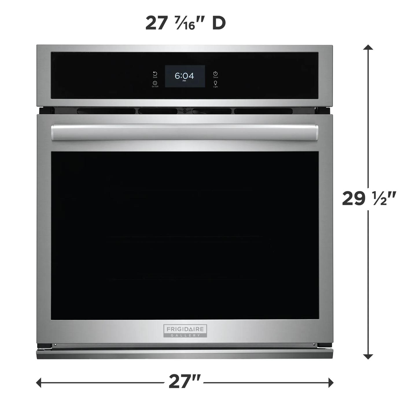 27" Single Electric Wall Oven with Total Convection Stainless Steel-GCWS2767AF