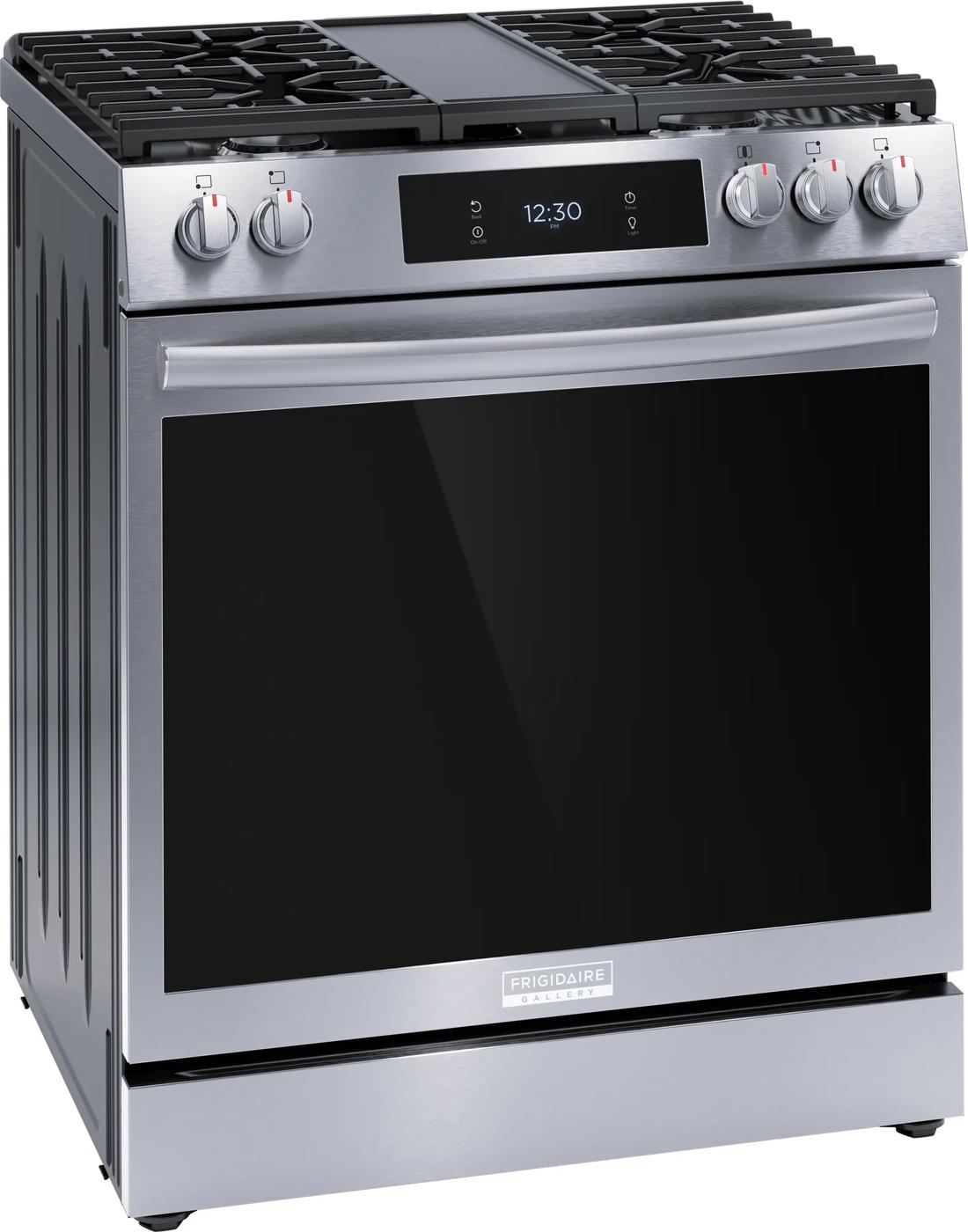 30" Front Control Gas Range with Total Convection Stainless Steel-GCFG3060BF