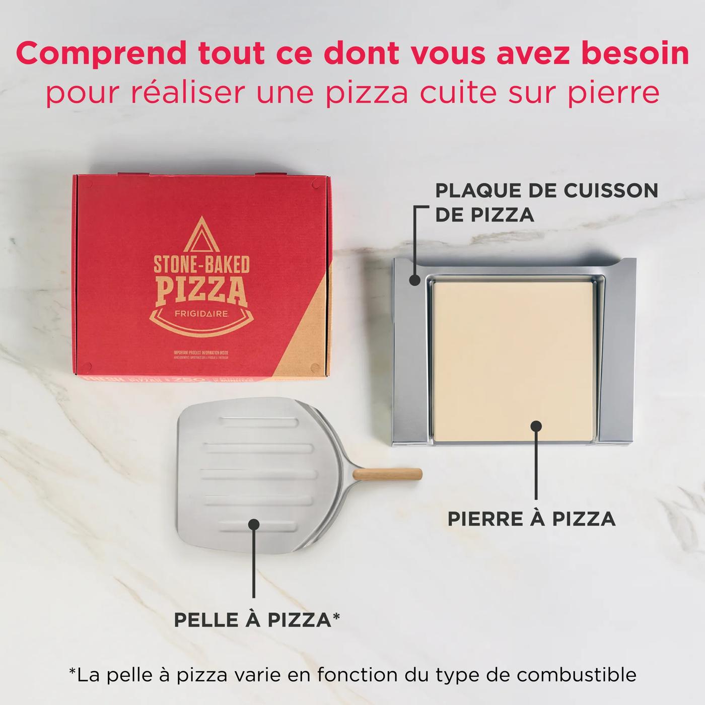 Cuisinière à gaz à commande frontale de 30 po avec pizza cuite sur pierre Acier inoxydable-GCFG3070BF
