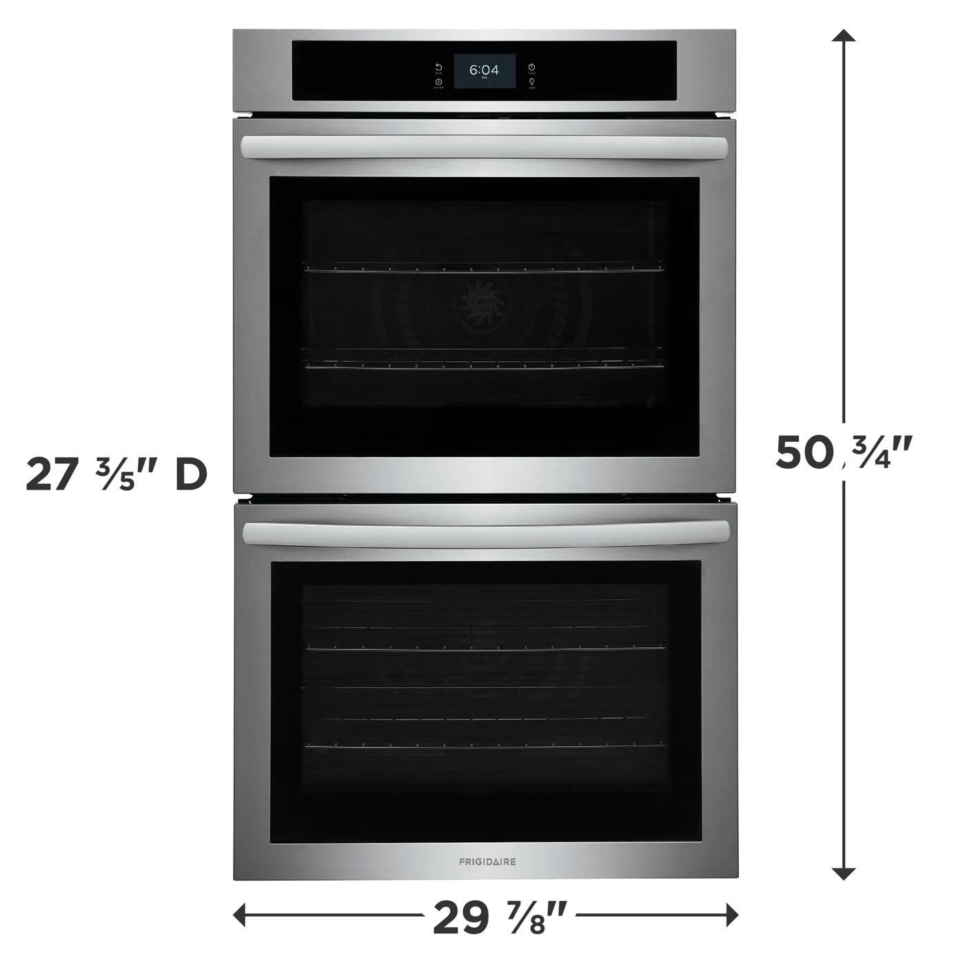 30" Double Electric Wall Oven with Fan Convection Stainless Steel-FCWD3027AS