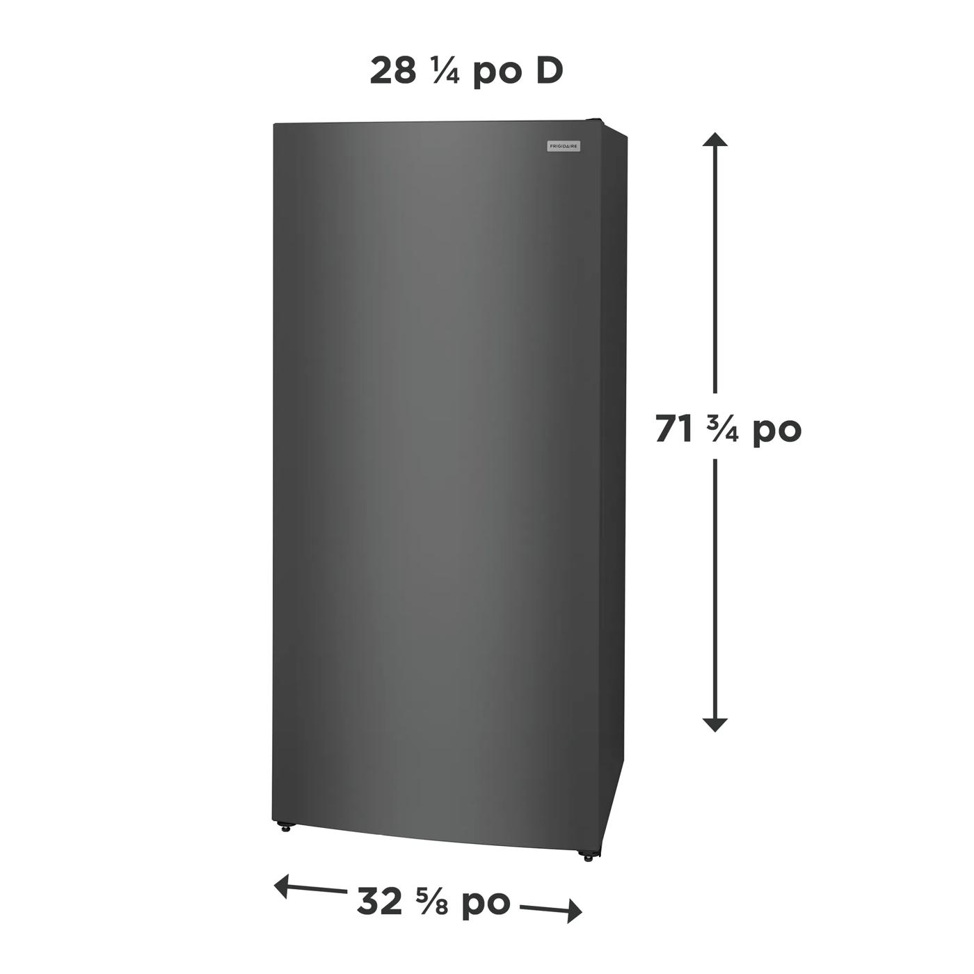 Congélateur vertical de 20 pi³ Carbone-FRUF2020AN