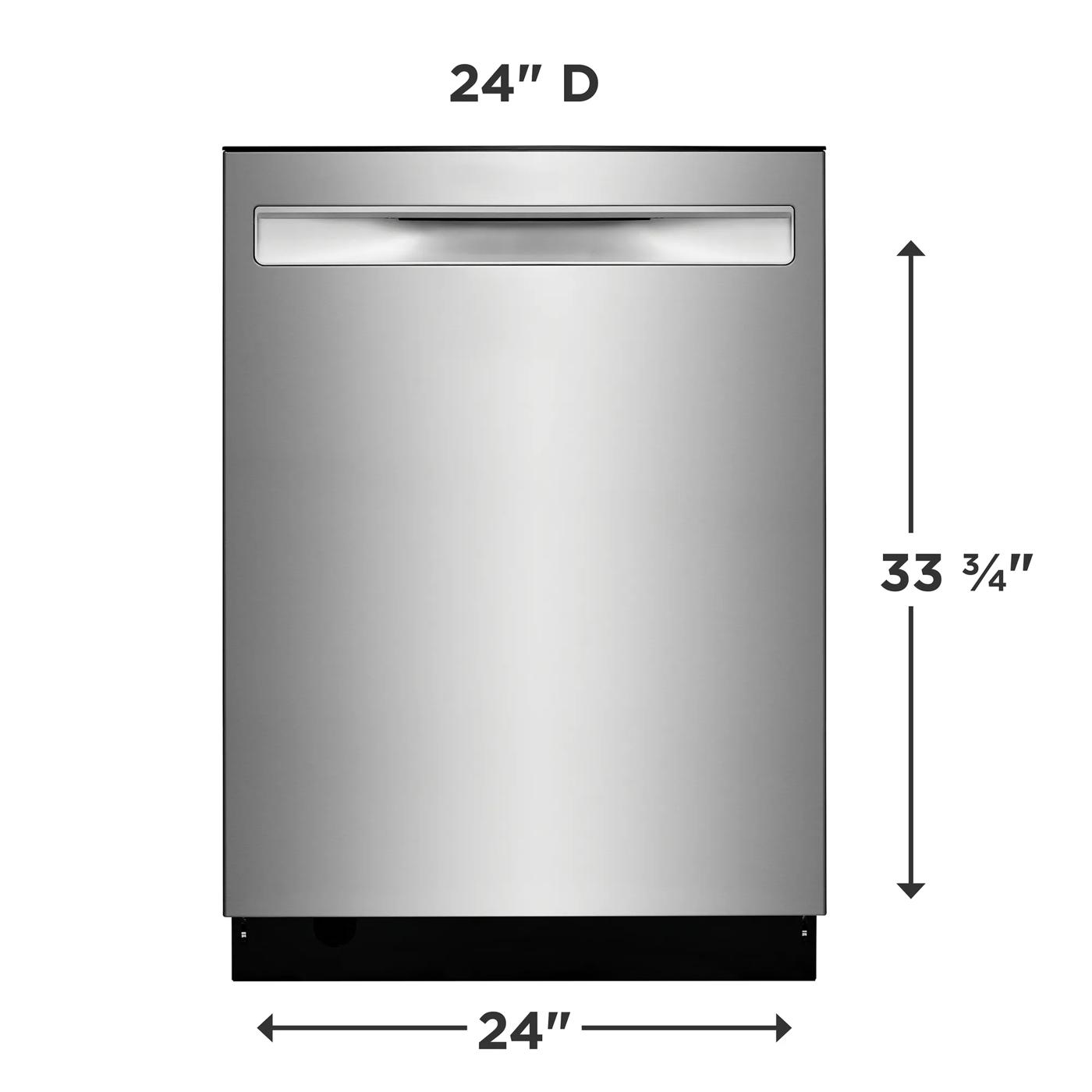 24" Stainless Steel Tub Built-In Dishwasher Stainless Steel-FDSP4501AS