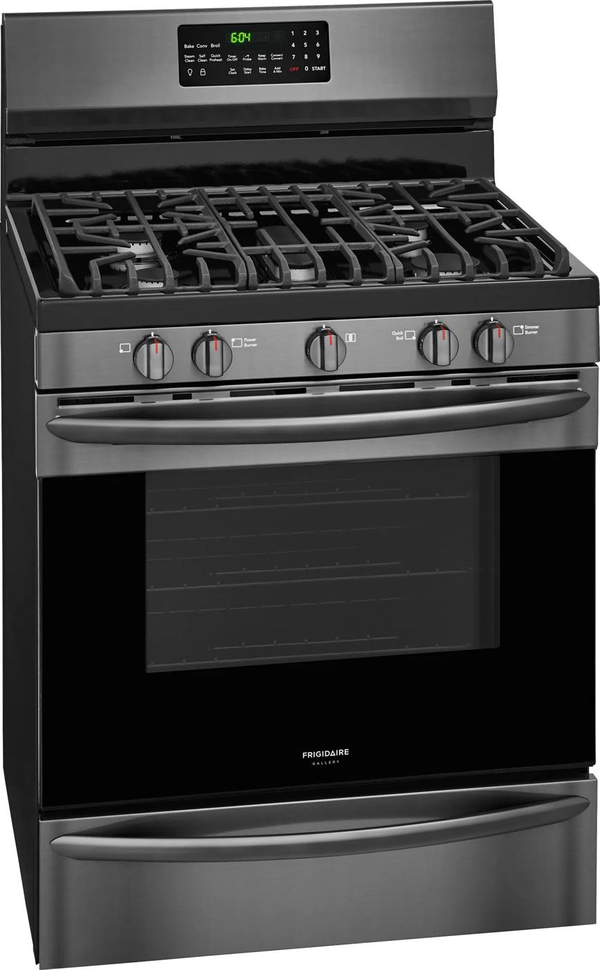 30" Gas Range Black Stainless Steel-FGGF3059TD
