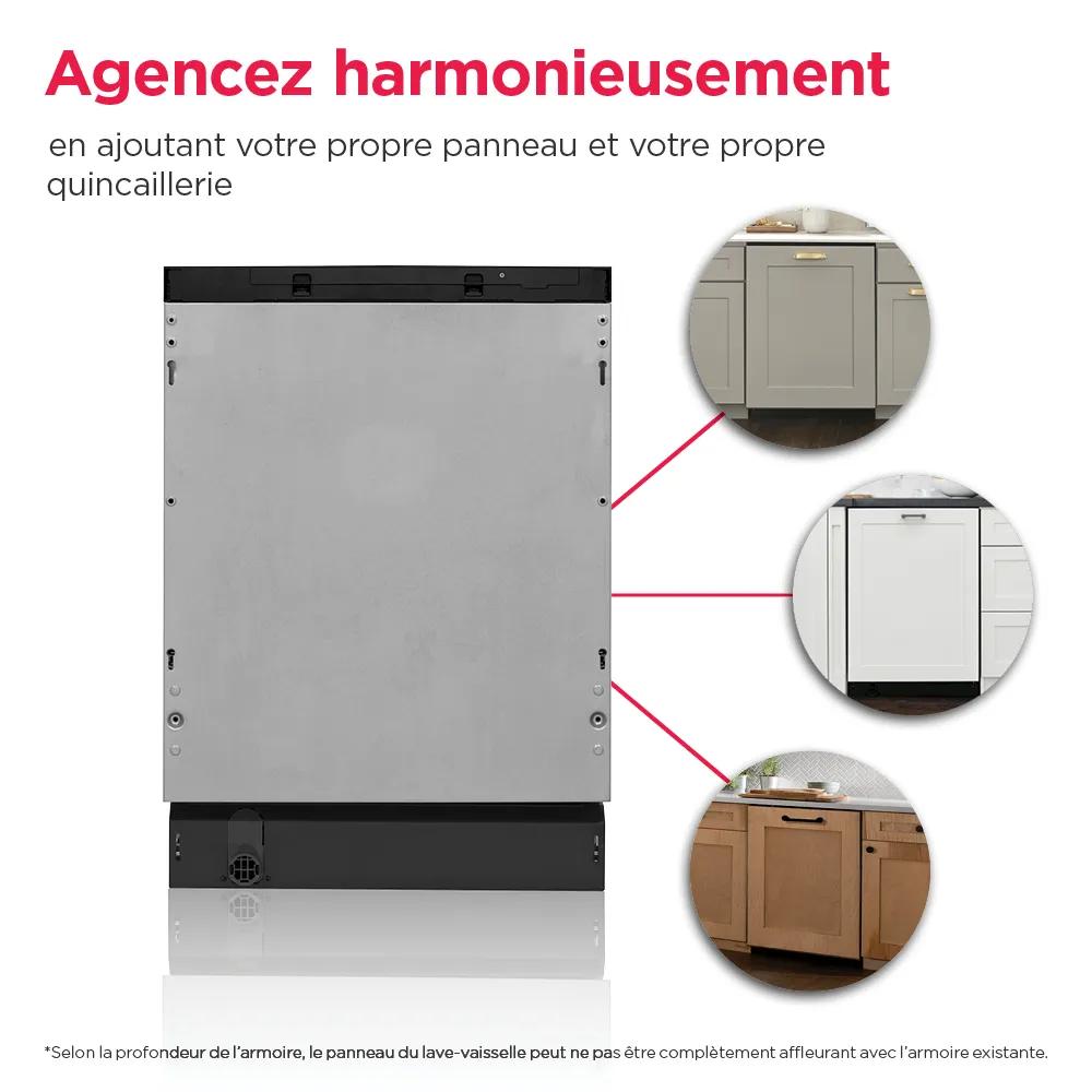 Lave-Vaisselle Encastrable de 24" avec Panneau Personnalisé Panneau-FDSR4501AP